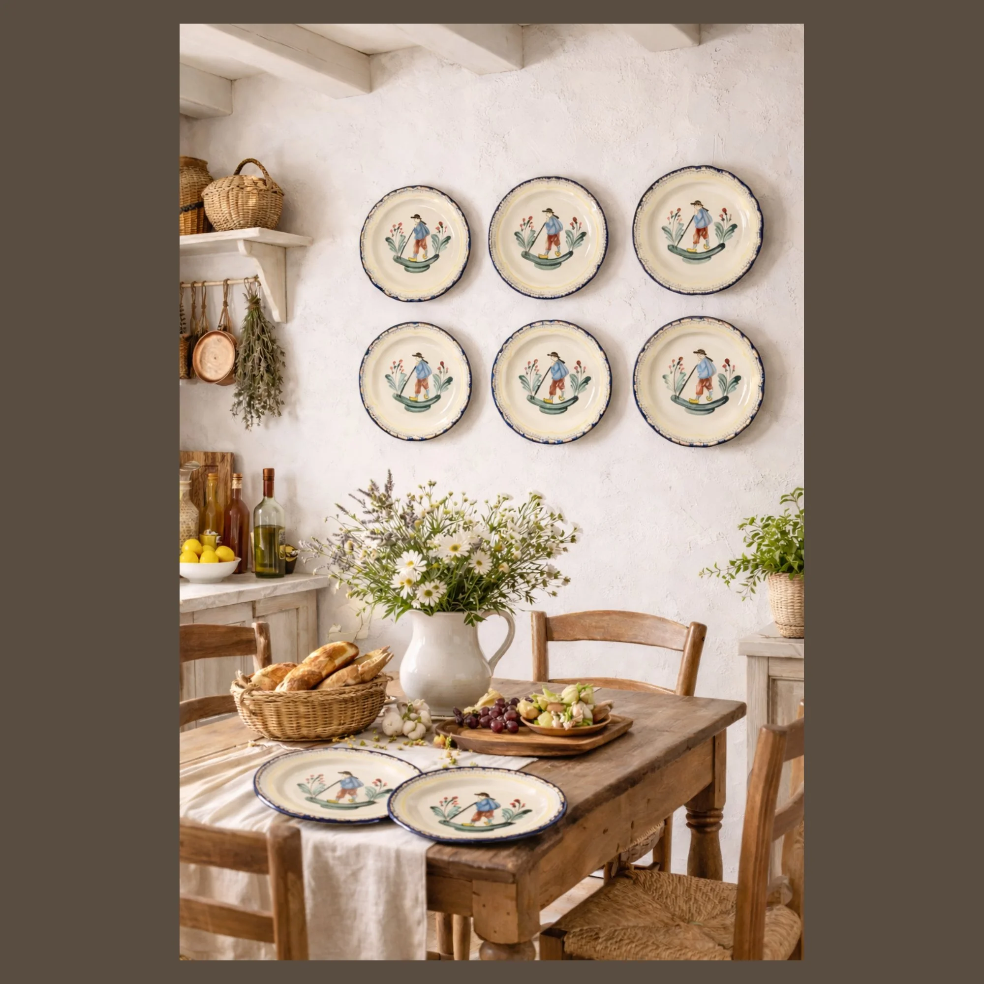 Vintage_Set_of_8_French_Faience_Plates-one_plate_wall and table-primpingyourhome-2000 x 2000.jpg