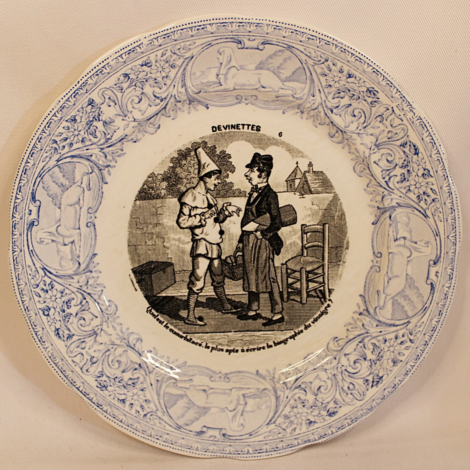 Antique French Talking Plates Digoin et Sarreguemines-Plate-6-front-2000 x 1999.JPG