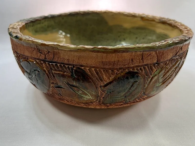 5240-OLD RIVER RUN Pottery Bowl by Dawn Zaharis Prietz, Marianna, Florida -main view-2- 800 x 600.jpg