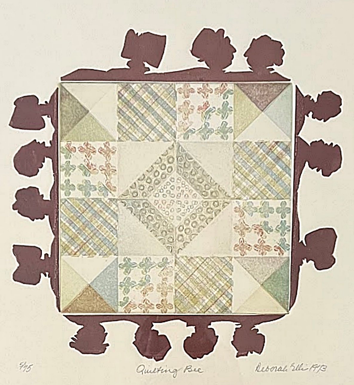Lithograph Quilting Bee by Deborah Ellis-Center Closeup-1185 x 1290.jpg