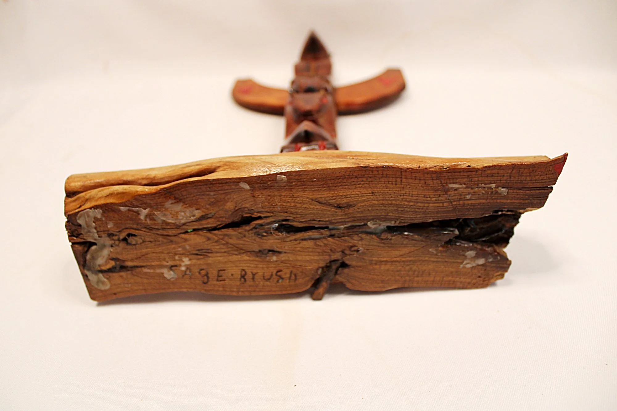 Vintage Totem Pole Hood Canal, Washington Red Cedar and Sagebrush -Bottom-2000 x 1333.JPG