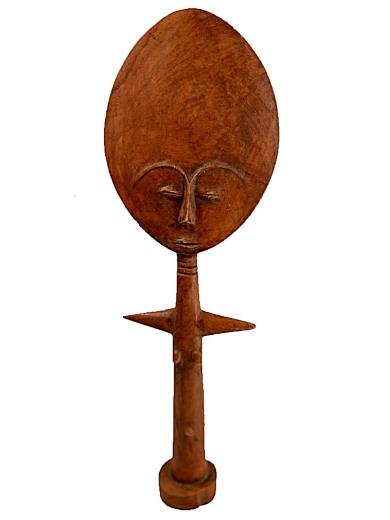 Vintage African Fertility Sculpture - Carved Wooden Akuaba Fante People - Ghana - wo full front-800 x 1066.jpg