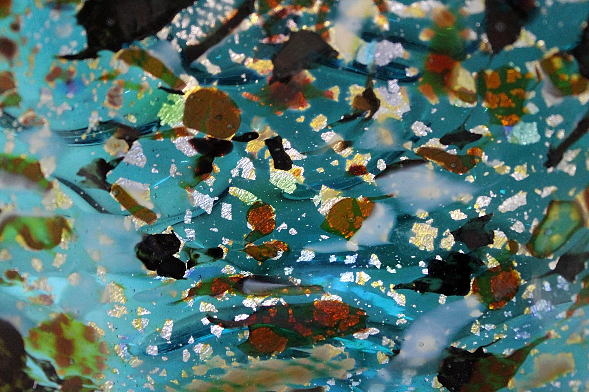 AVEM Murano Glass Tutti Frutti Bowl Mid Century Italian-inside-bowl-closeup-2000 x 1333.JPG