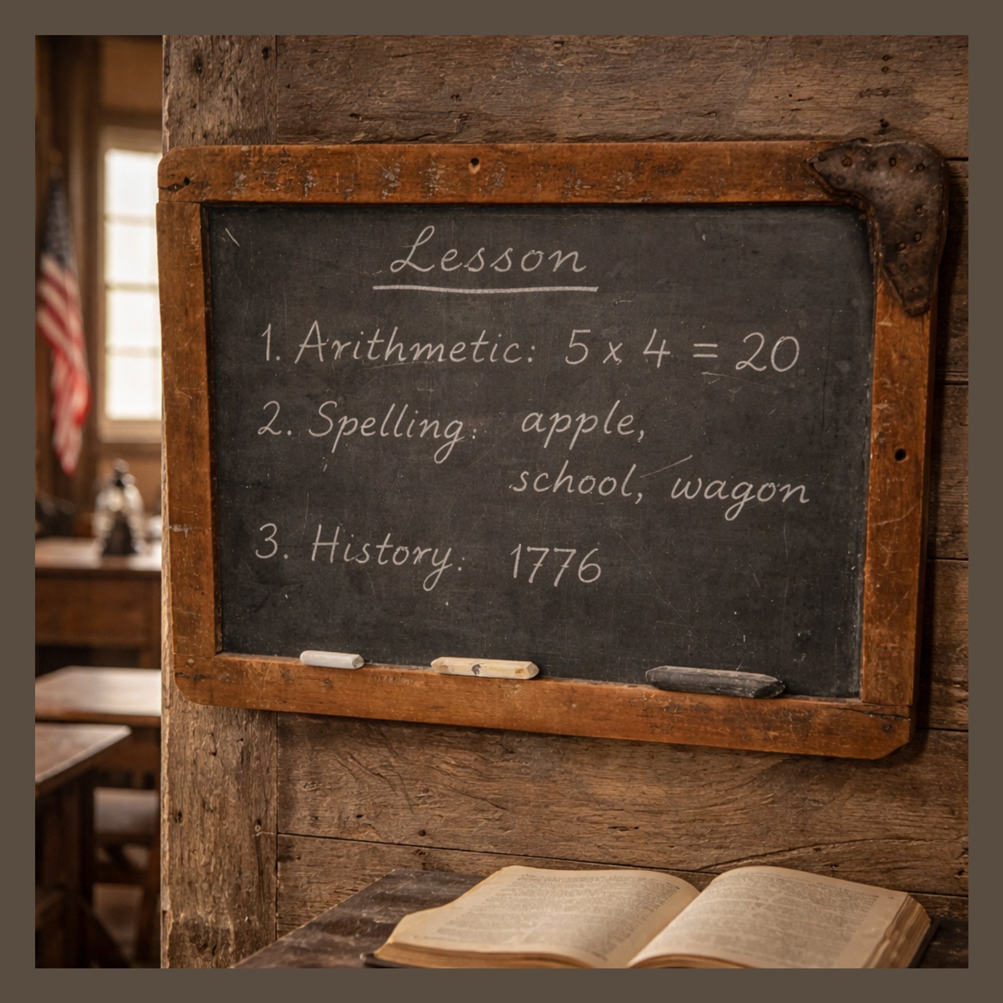 Antique Pine Chalk Board