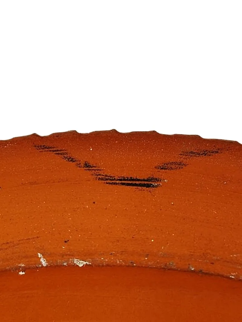 5692-Vintage Gris Pottery Redware Plate-black mark on back of plate-800 x 1064.jpg