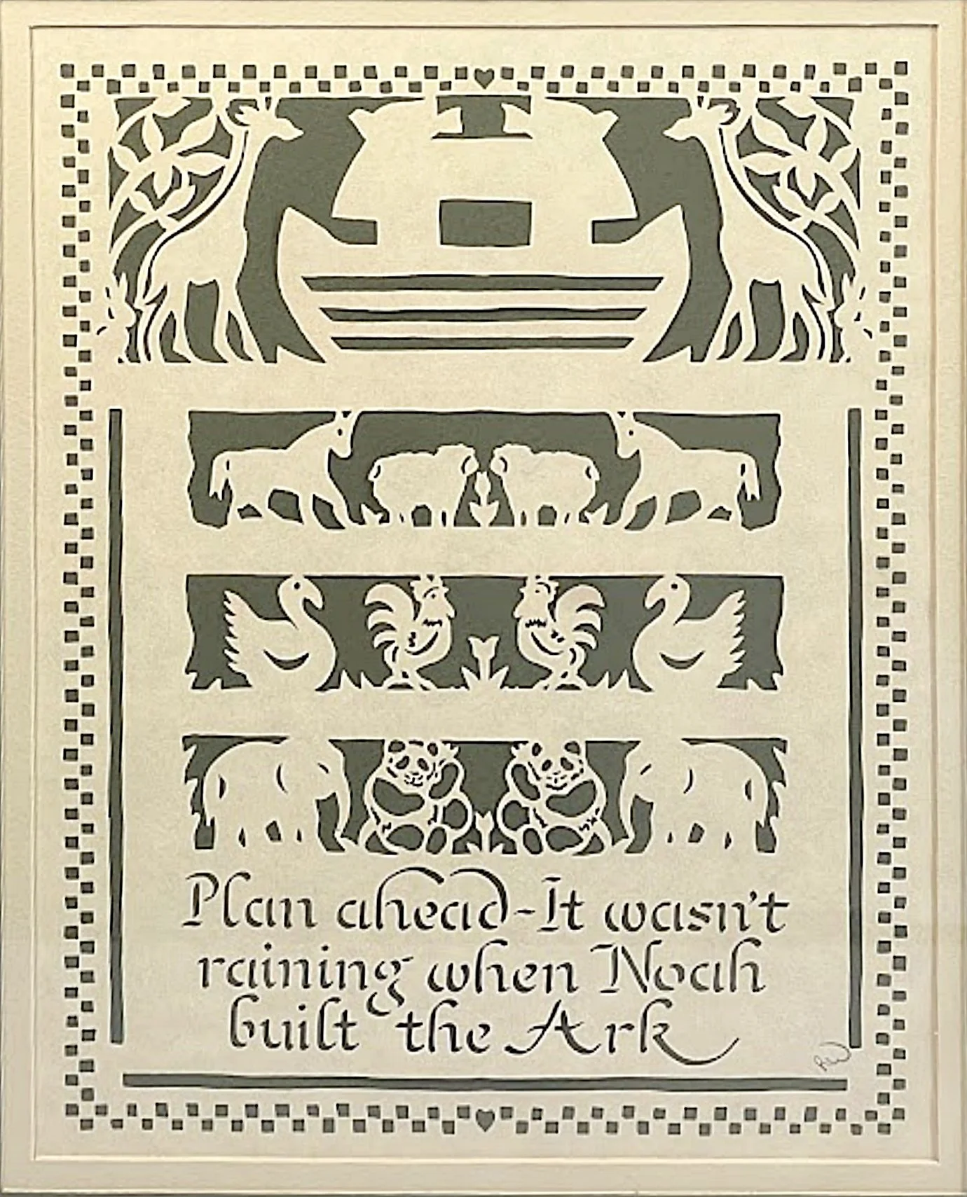 5462-Vintage FRAMED SCHERENSCHNITTE Noah's Ark by Regina Walters inter cutouts-1380 x 1709.jpg