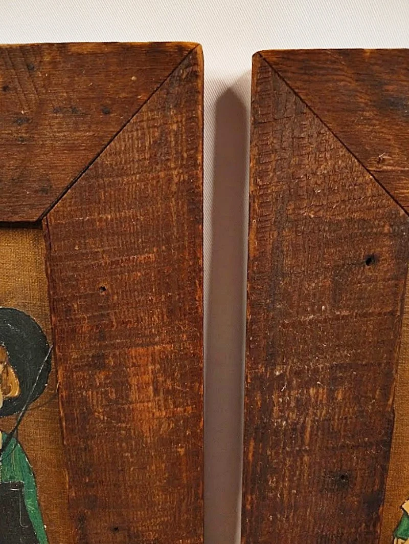 DOLORES HACKENBERGER Oils on Canvas Framed Amish Children Lancaster PA-wood-frame-800 x 1062.jpg