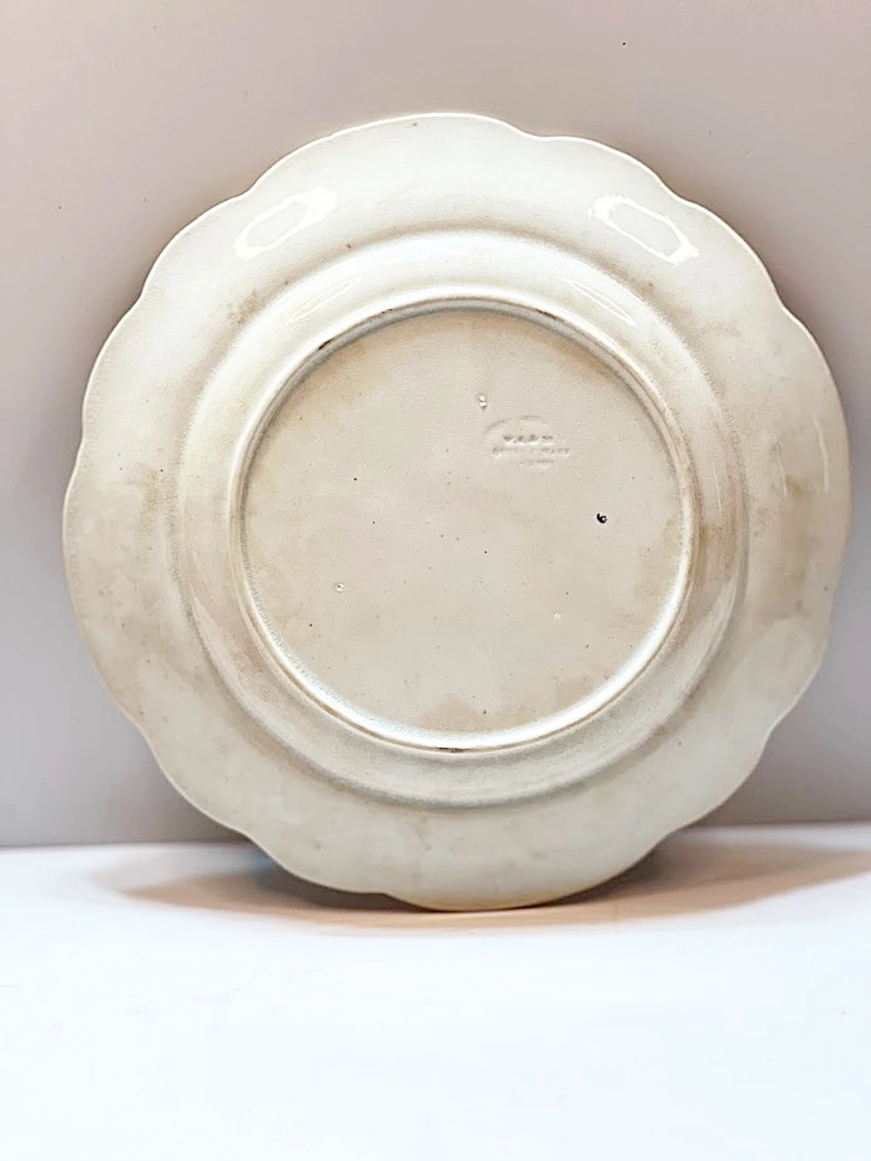 5554-Antique Queen's Ware Child's Plate Circa 1830 William Smith Yorkshire England full bottom-1693 x 2257.jpg