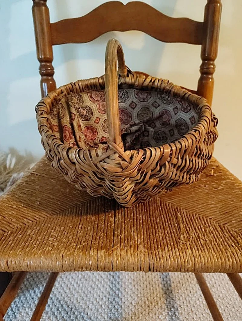 Appalachia 1930s Large Willow Basket