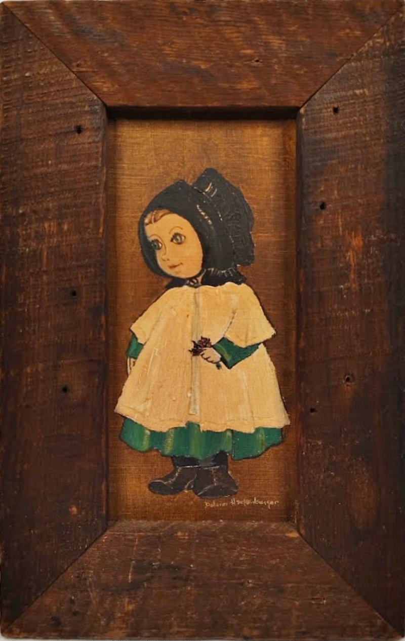 DOLORES HACKENBERGER Oils on Canvas Framed Amish girlLancaster PA-framed-800 x 1266.jpg