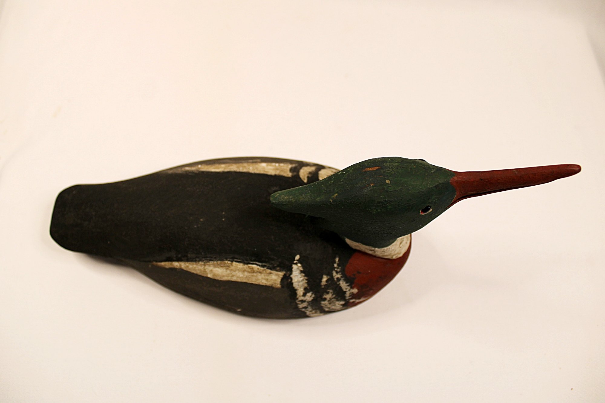 5757-CHARLES W. WATERFIELD Red Breasted Merganser Decoy-Facing-Right-Full-Upper-Back-2000 x 1333.JPG