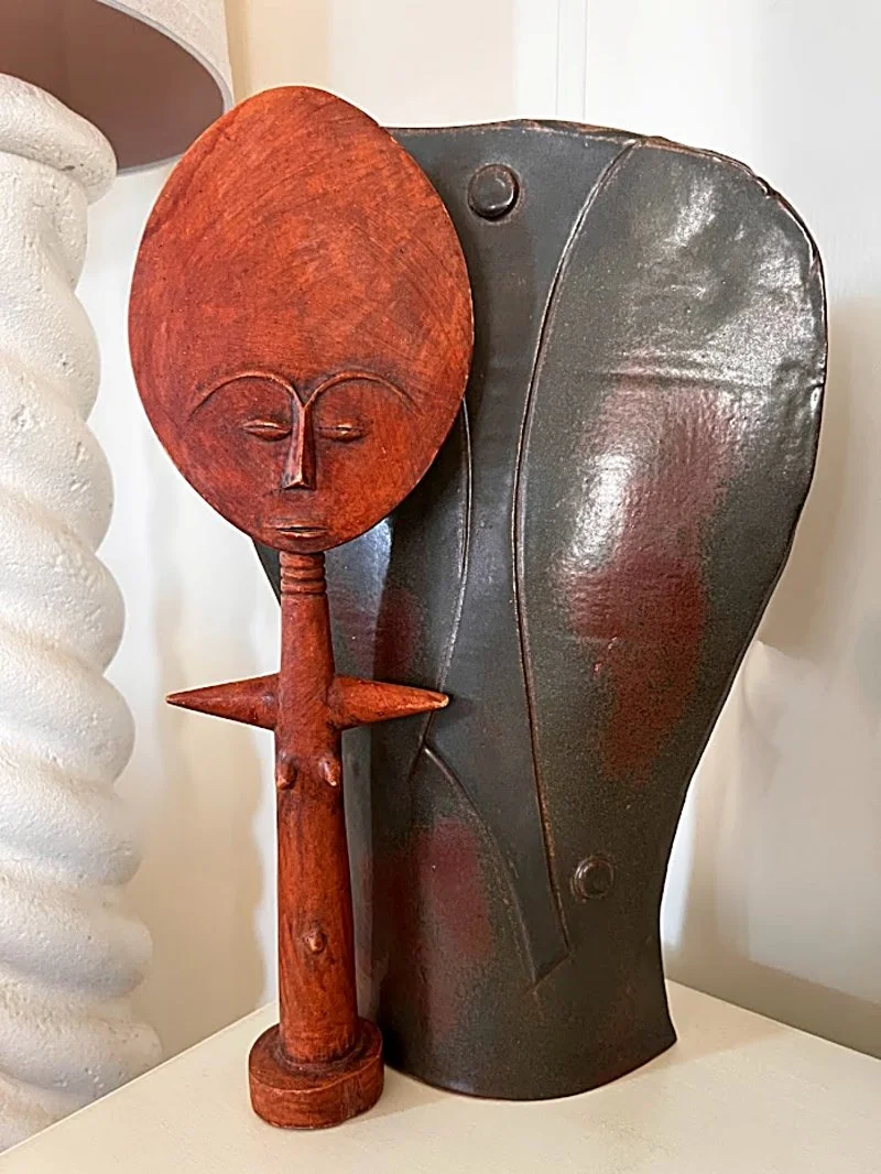 Vintage African Fertility Sculpture - Carved Wooden Akuaba Fante People - Ghana - wo full front-vase-8000 x 1066.jpg