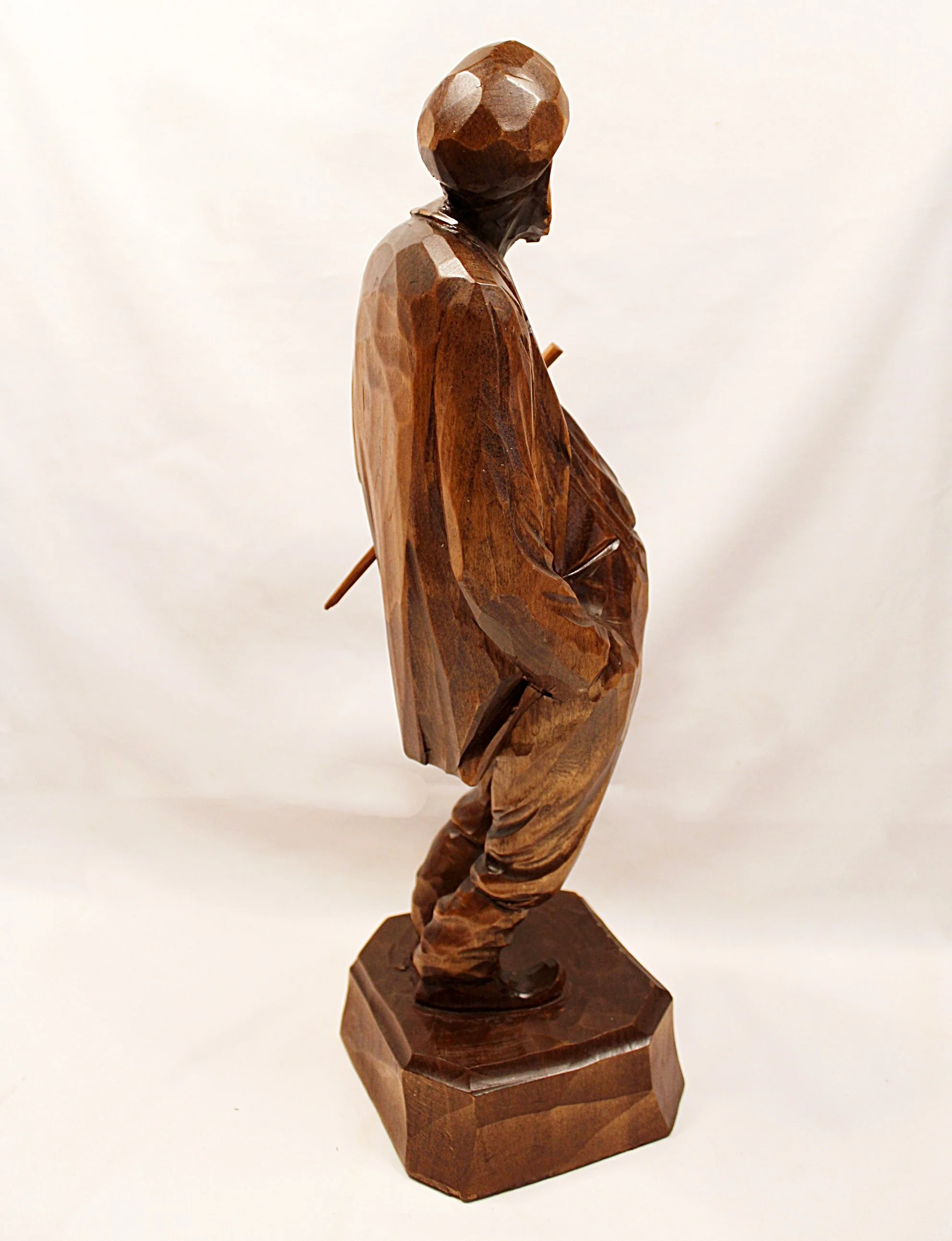 Canada Wood Carving Hand Signed Paul Emile Caron St. Jean Port Joli Sculpture-Back-view-turned-right-1984 x 2586.JPG