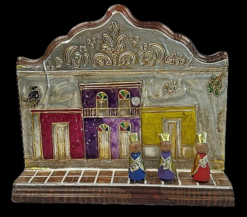 The style of the facade of this charming Puerto Rican church typifies many of those in San Juan Full Front View