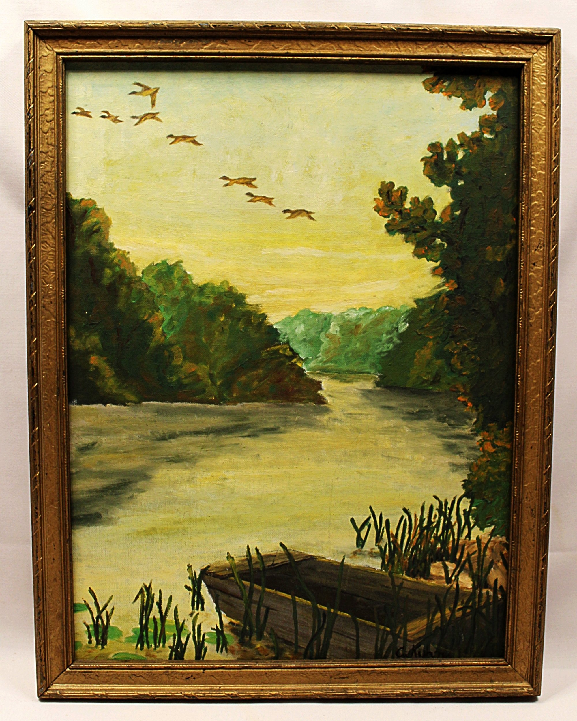 Vintage Waterscape-Painting-on-Board-Full-View-2000 x 2499.JPG