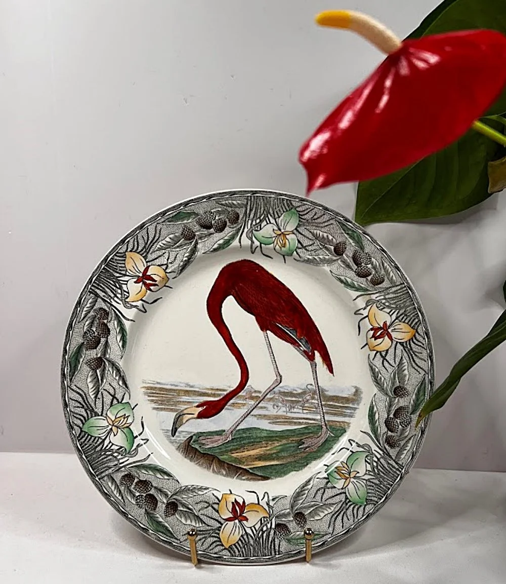 5593-william-adams-england-audobon-flamingo-plate- 1000 x 1153.jpg