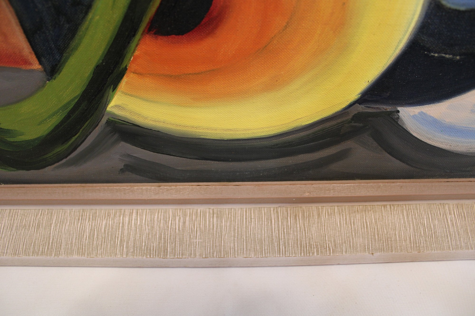 5785-Original Cubist Oil Painting Signed Pyne-bottom-frame-closeup-2000 x 1333.JPG