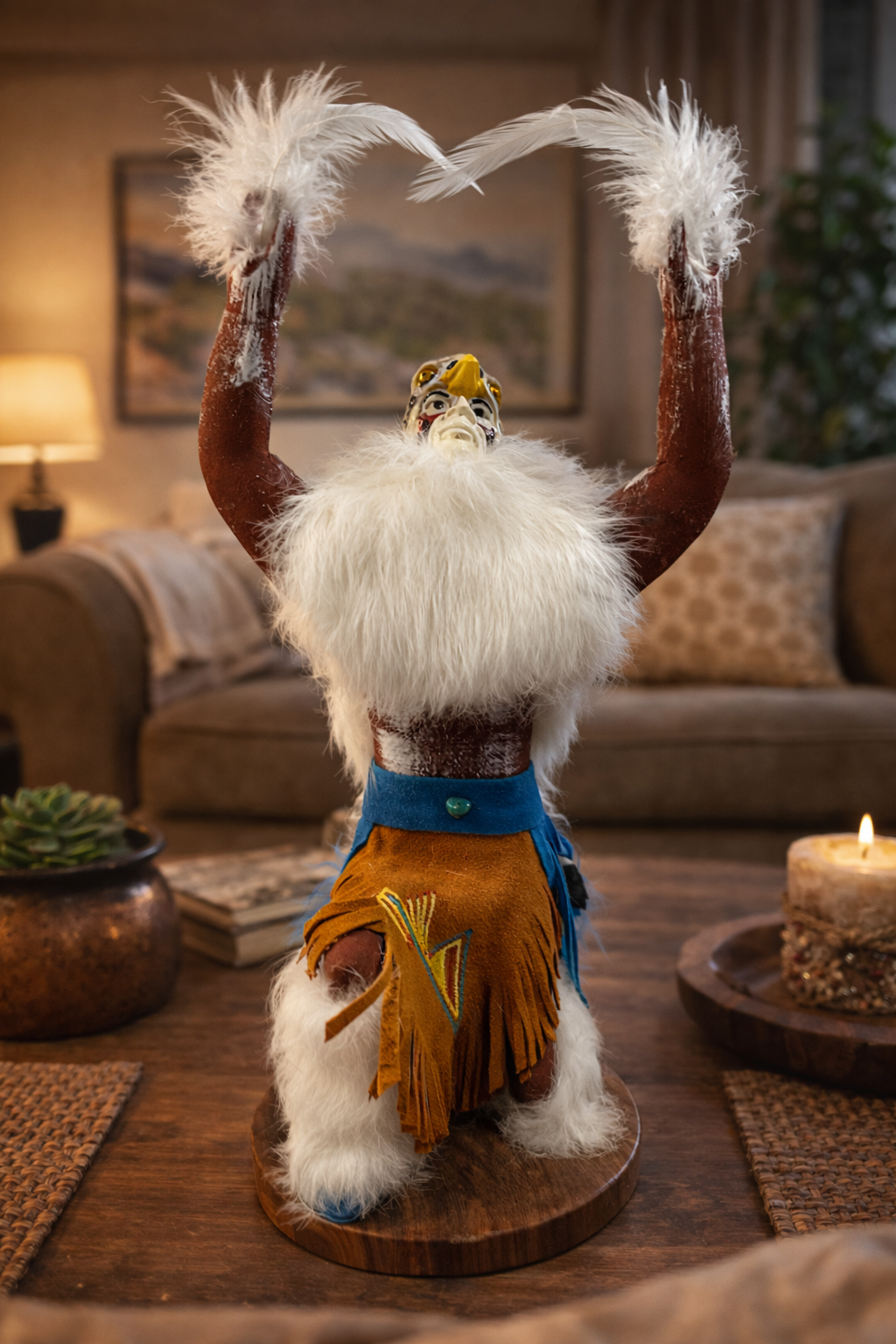 Native American Art Signed Kachina Doll