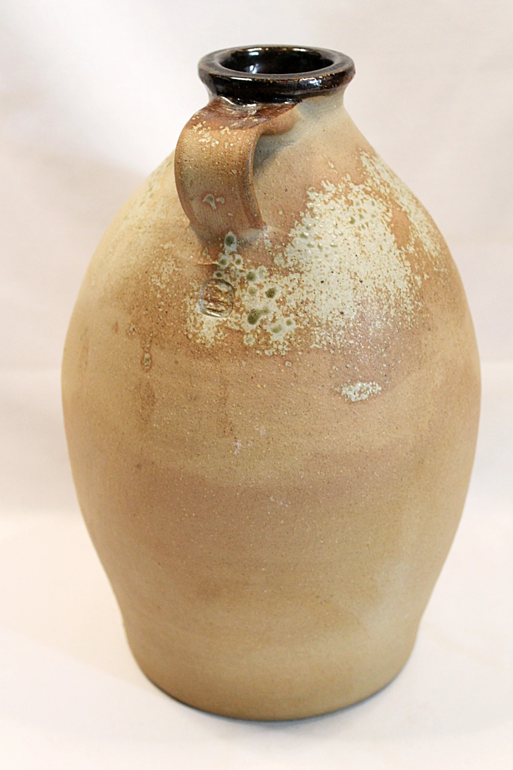 ERNEST GENTRY Studio Stoneware Pottery Jug-Handle -front-left-1984 x 2976.JPG