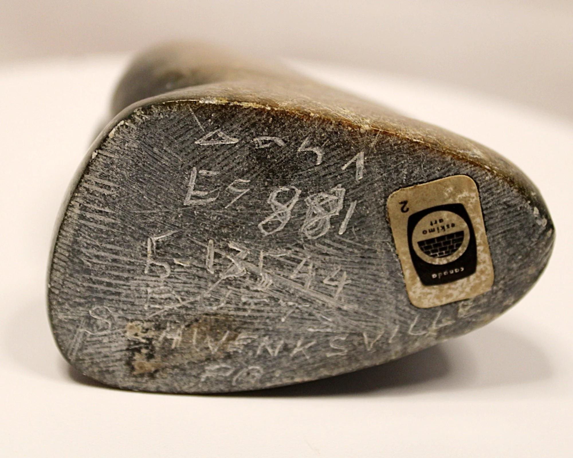 Inuit Soapstone Sculpture 1960's Signed with Canada -full-Bottom-2000 x 1600.JPG