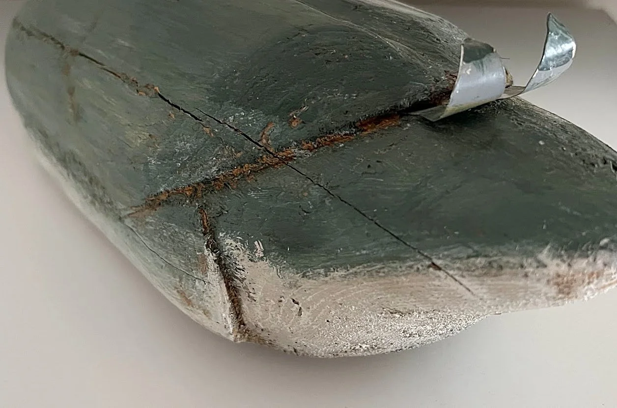 Vintage Large Wooden Goose Hand Carved and Painted-Metal Feathers-2-1256 x 832.jpg