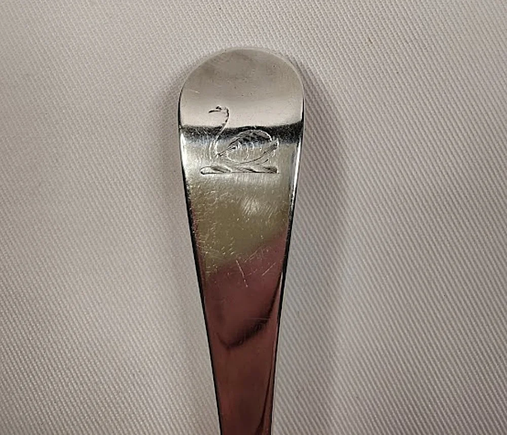 Antique STERLING SILVER Serving Spoon London England 1785 by George Smith III-Handle -front-1000 x 859.jpg