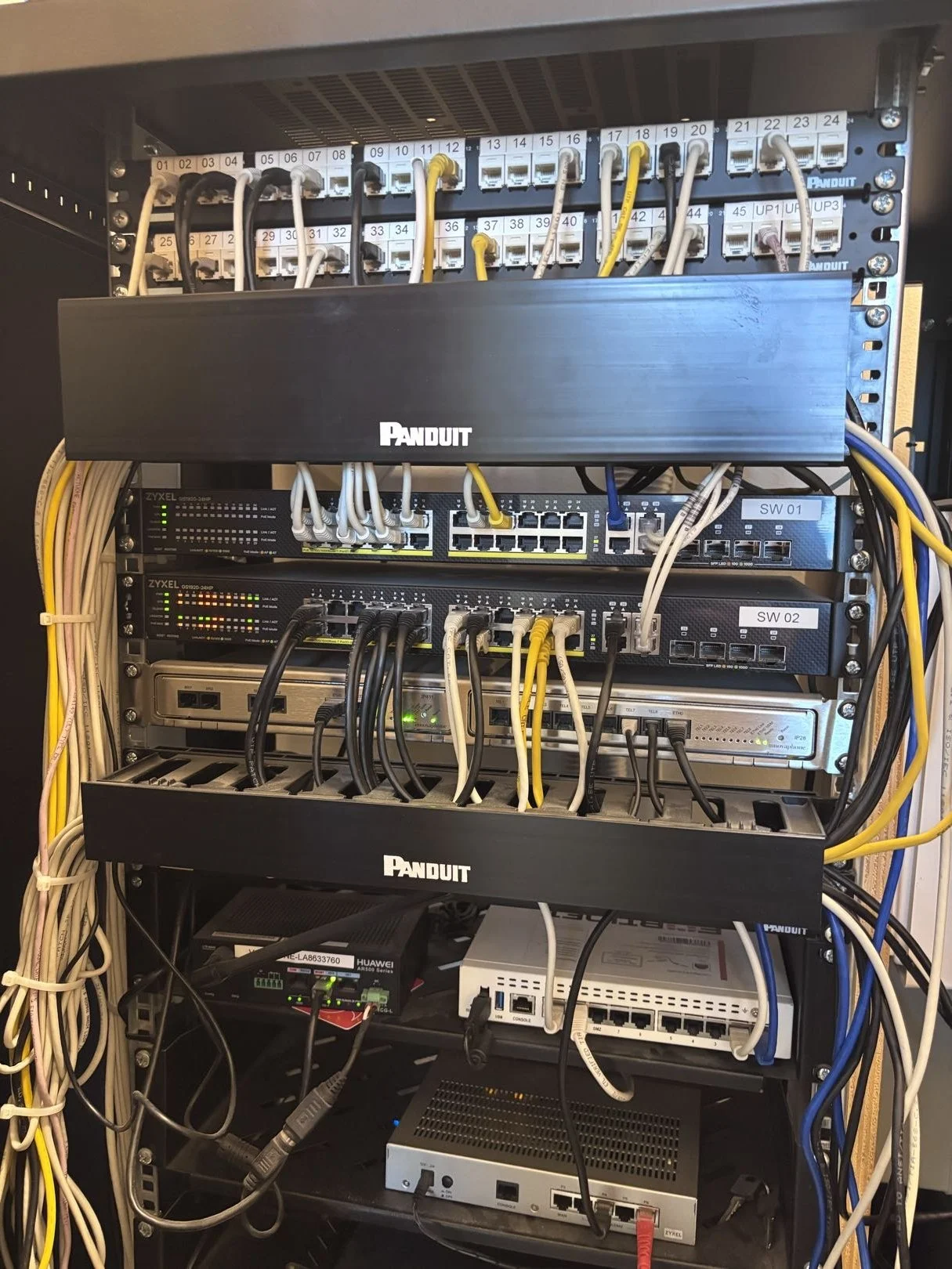 Riordino armadio rack e ottimizzazione rete