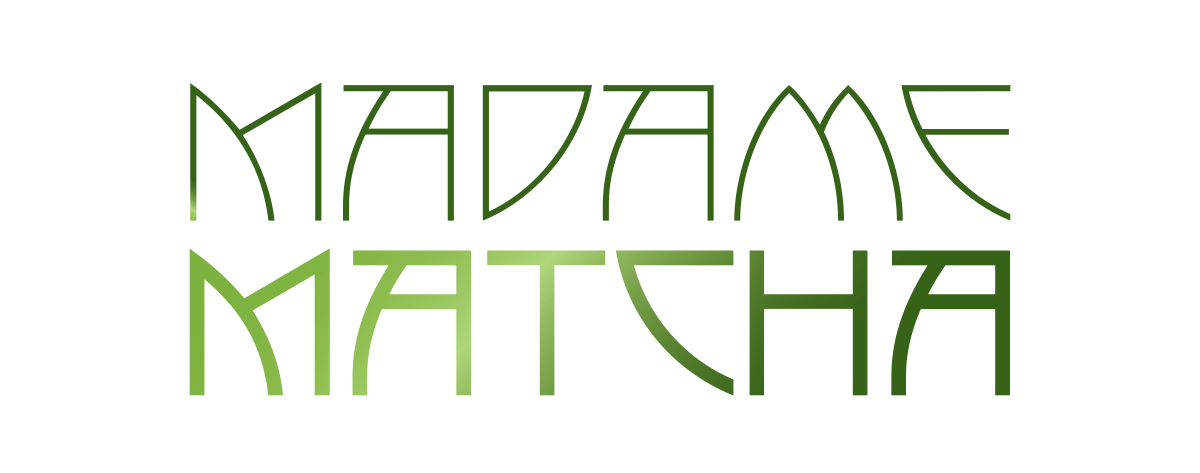 Stylized green text that reads "Madame Matcha" in a modern, artistic font.