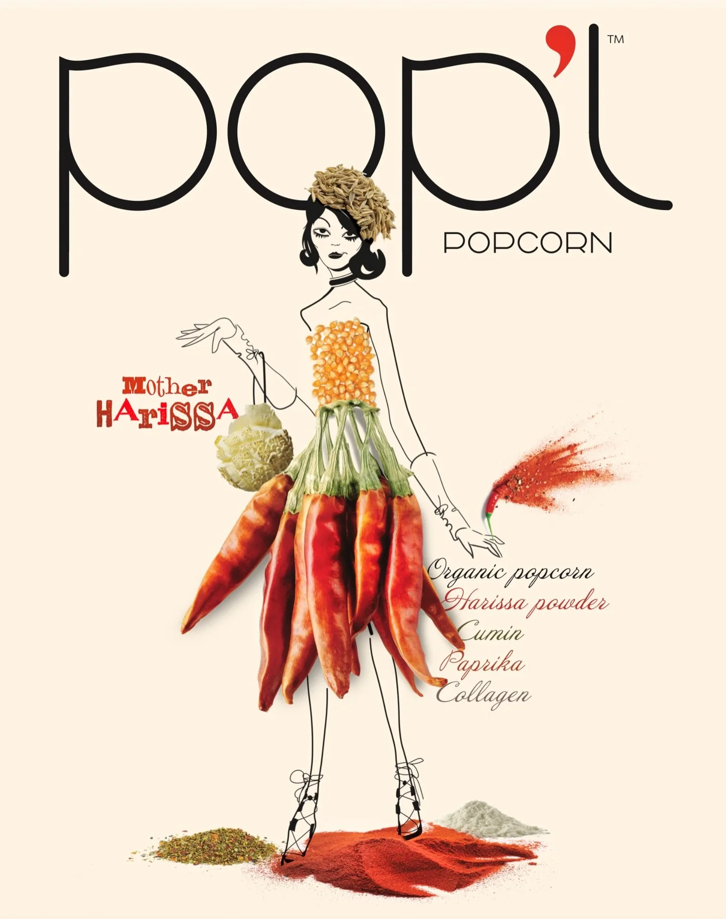 Hot mess? Nah, just a mess of hot&mdash;in the BEST kind of way. 
Meet Mother Harissa, coming soon&hellip;🌶️

#PoplPopcorn #popcornwithbenefits