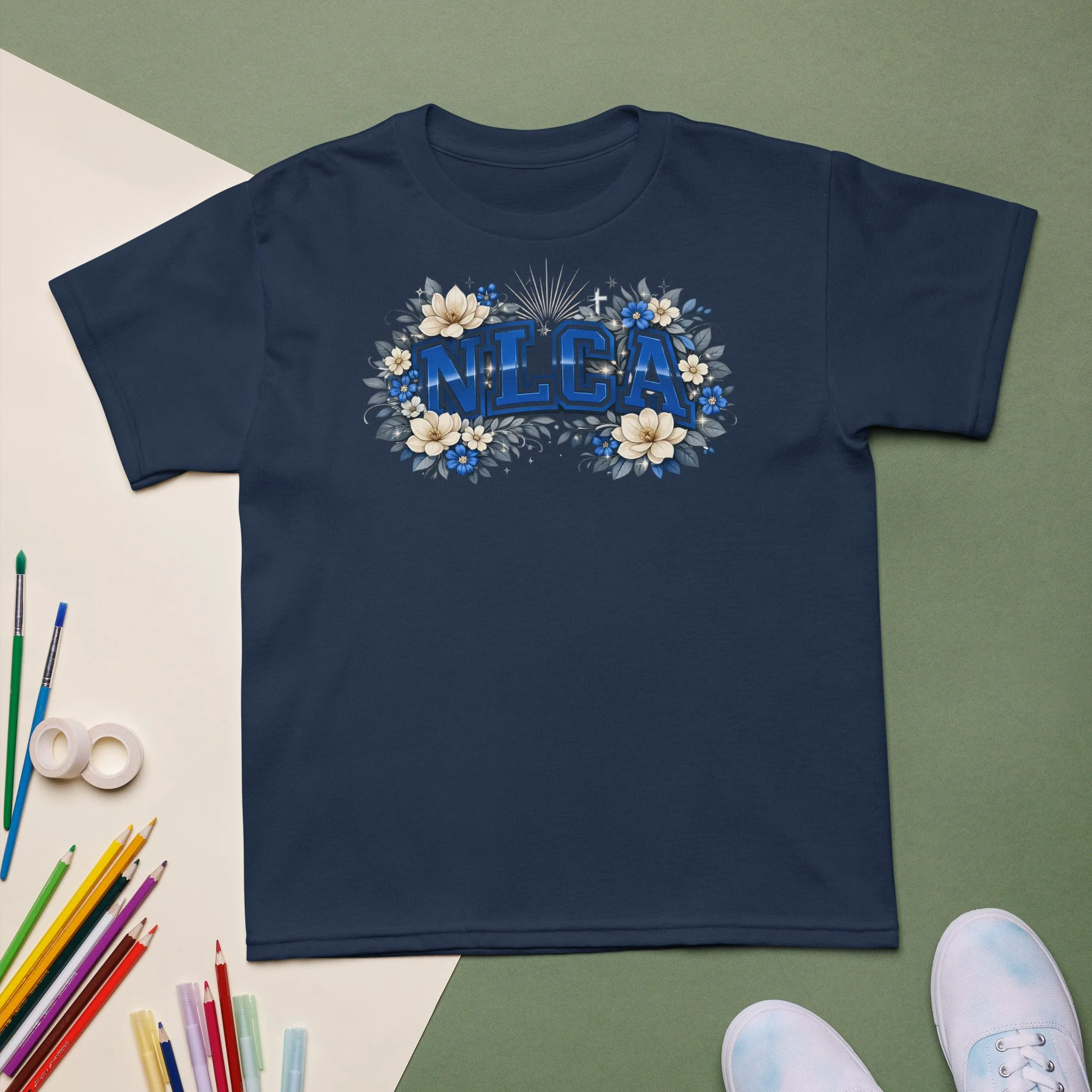 Royal Floral NLCA Youth t-shirt