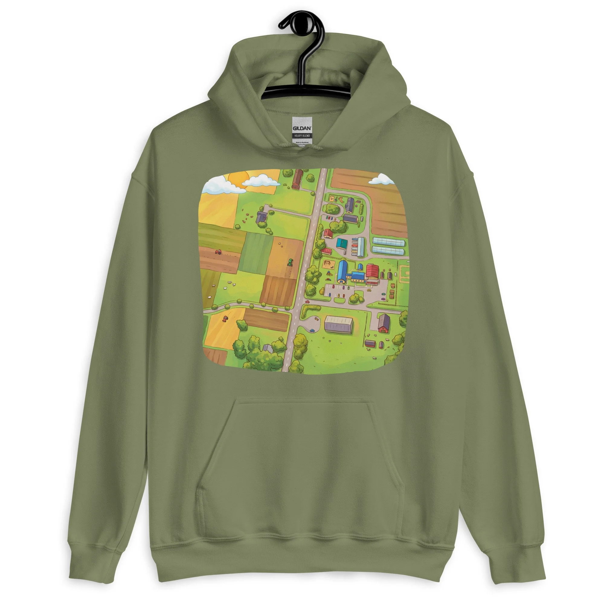 NLCA Map Unisex Adult Hoodie