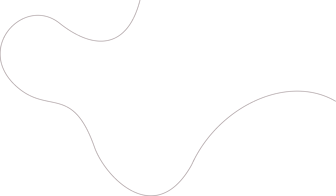 Black background with thin red curved lines.