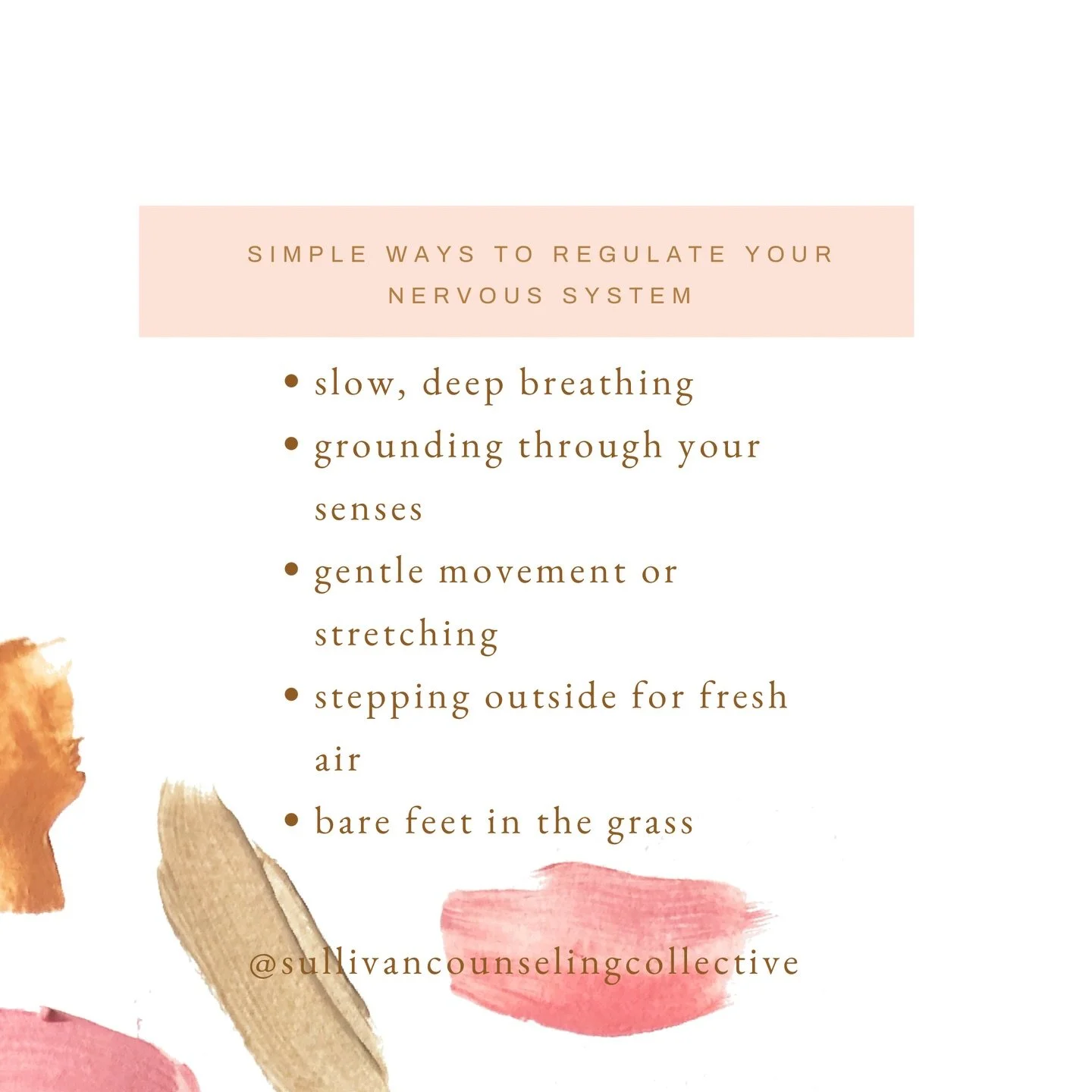 Coping skills and self care aren&rsquo;t going to permanently erase your anxiety or prevent it from coming back. But simple actions like these can make a difference during the moment to decrease the symptoms your experiencing. ❤️

#traumarecovery #th