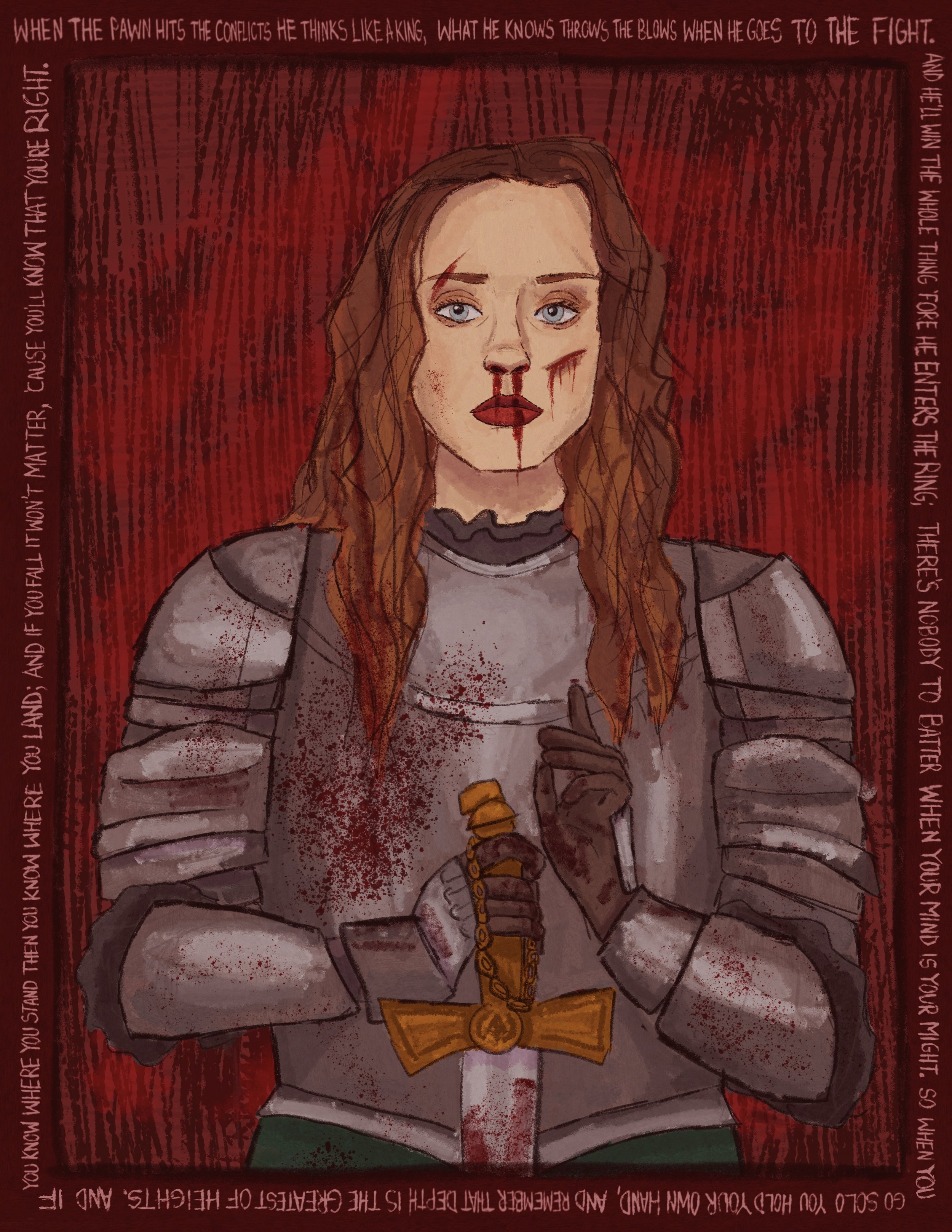 Fiona (Apple) of Arc, digital painting, 2024