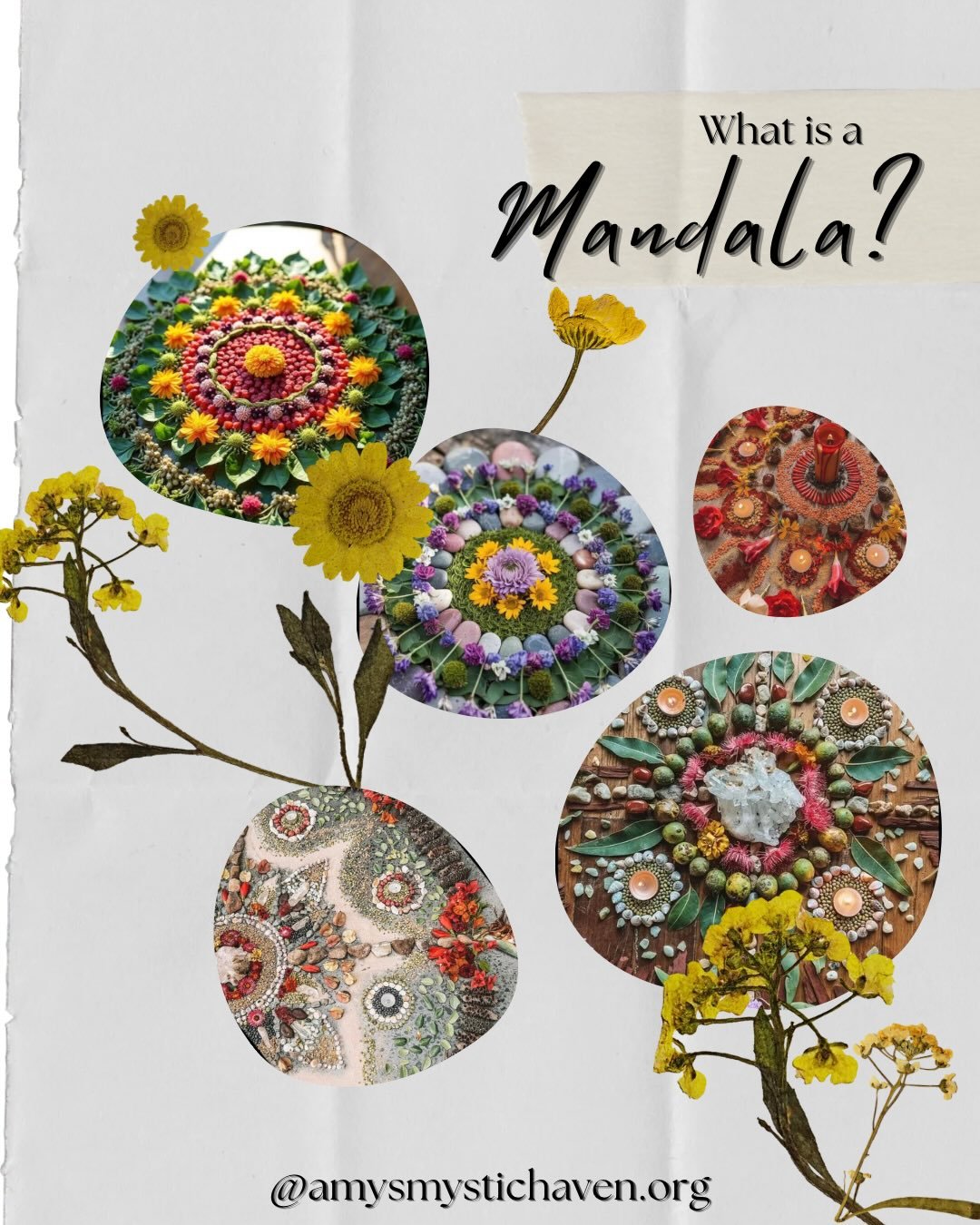 Mandalas can feel like magical portals. I love taking time to create one because it allows me to pause and go inward while expressing my intentions, creativity, and energy to the mandala.

Together, we&rsquo;ll create a magical portal beneath the Buc