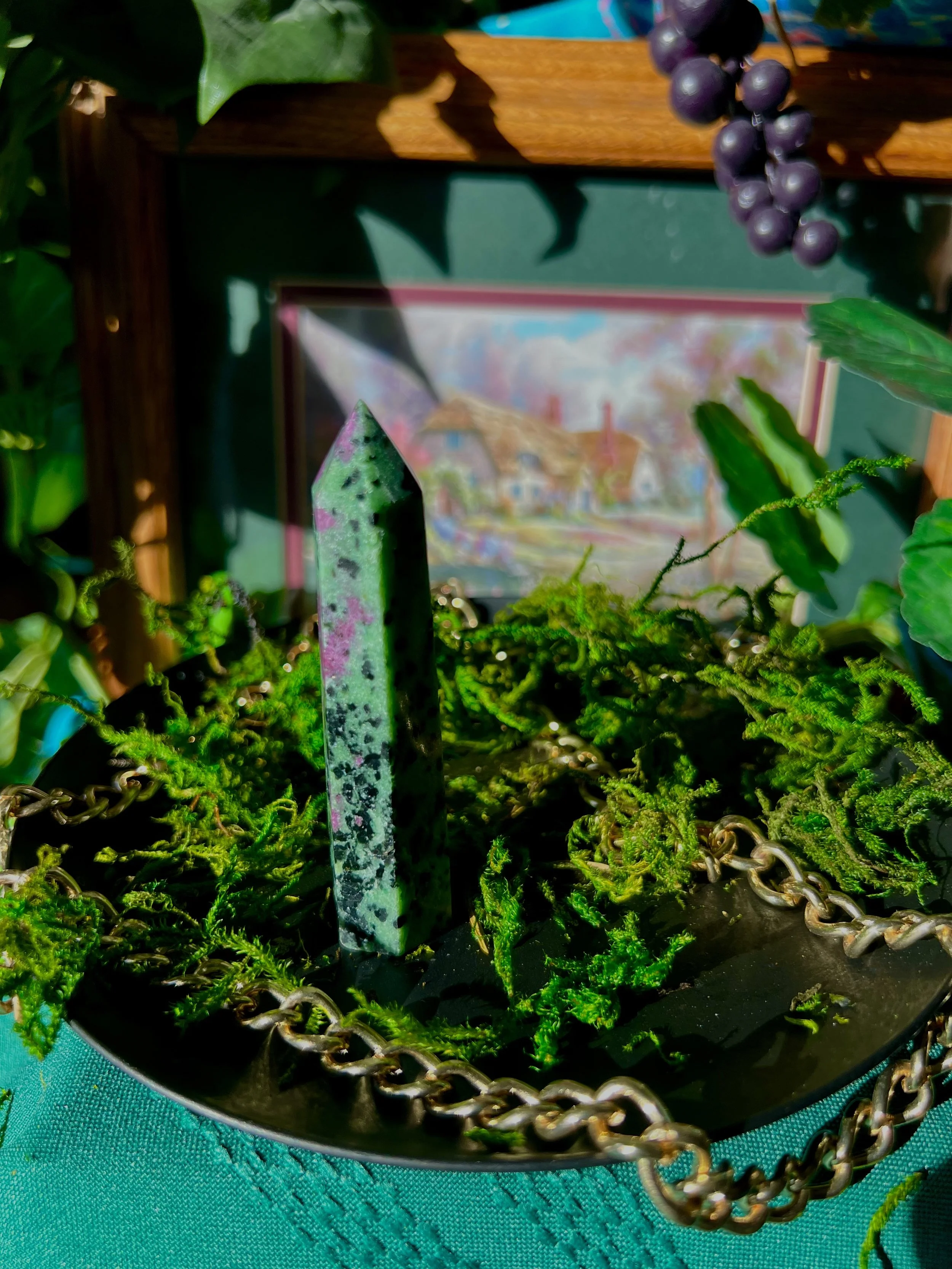 🌿 Zoisite Tower — The Stone of Living Renewal