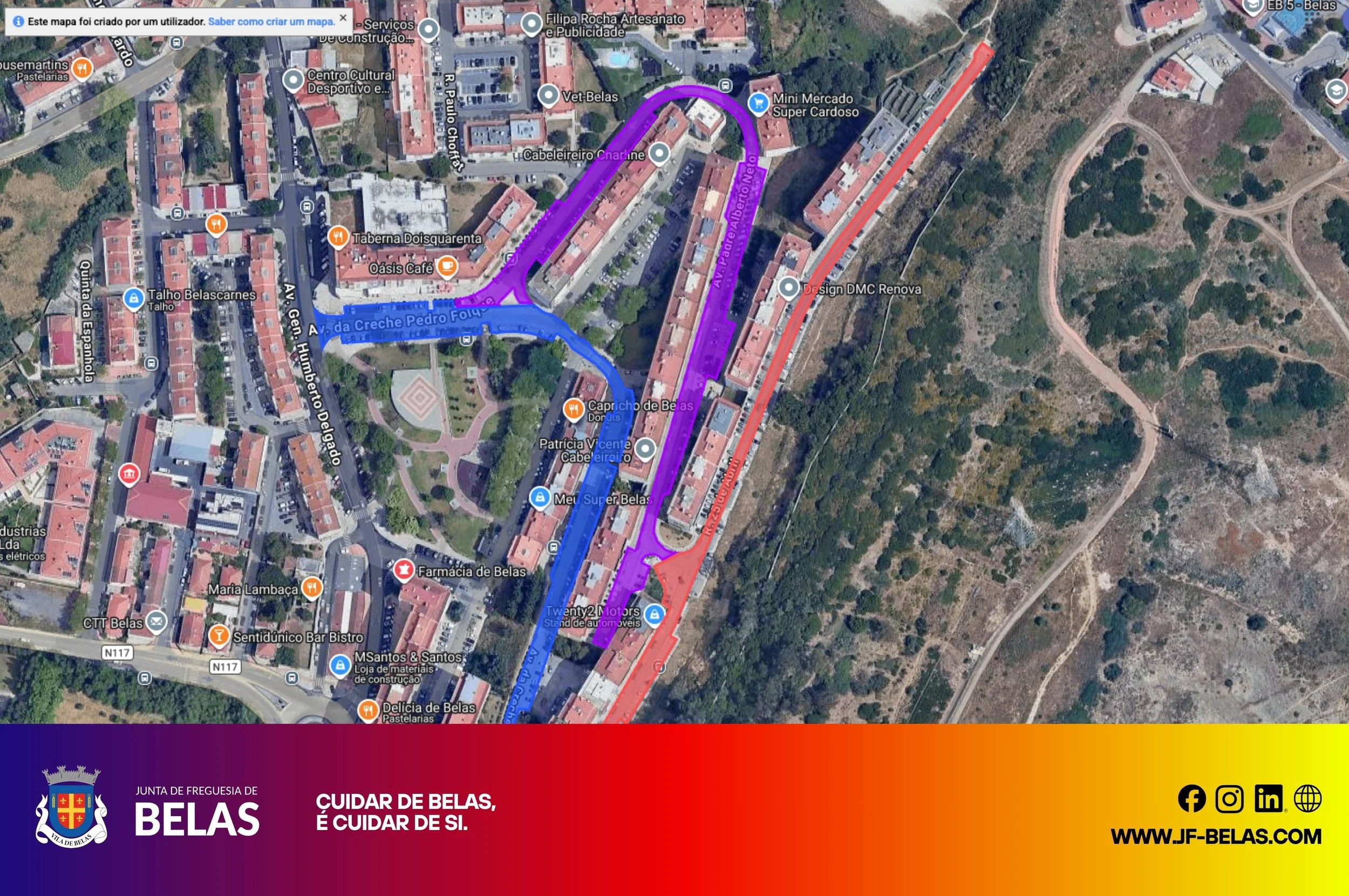 Intervenções de Requalificação de Vias Rodoviárias na Freguesia de Belas