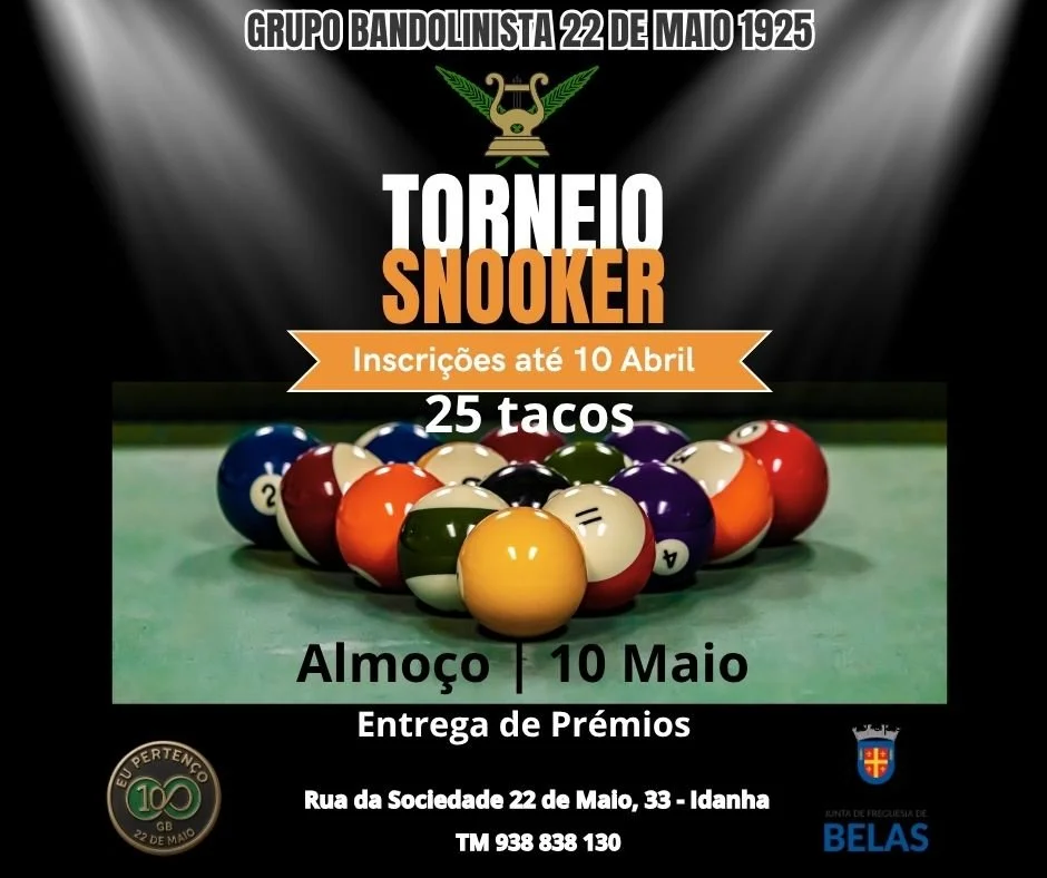 Torneio de Snooker - Grupo Bandolinista 22 de Maio 1925