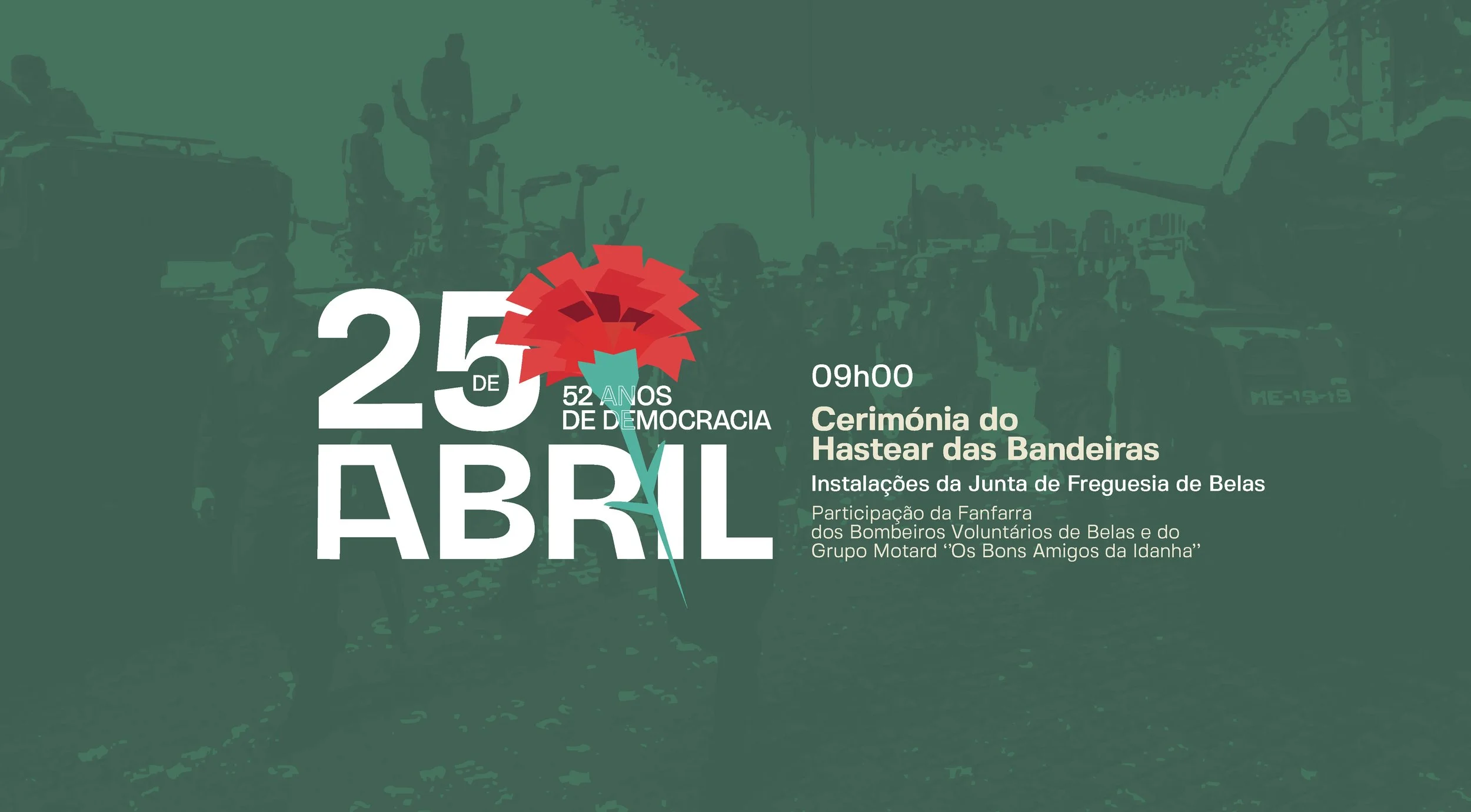 Celebração do Hastear de Bandeiras | 52 Anos do 25 de Abril