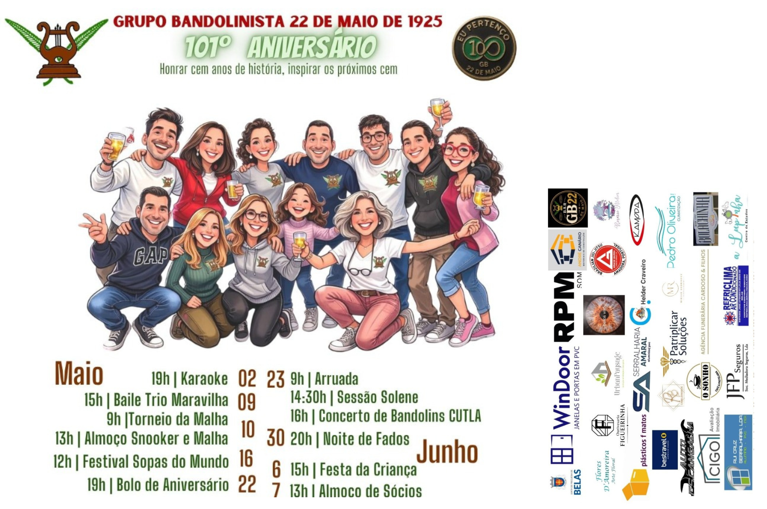 101.º Aniversário do Grupo Bandolinista 22 de maio de 1925