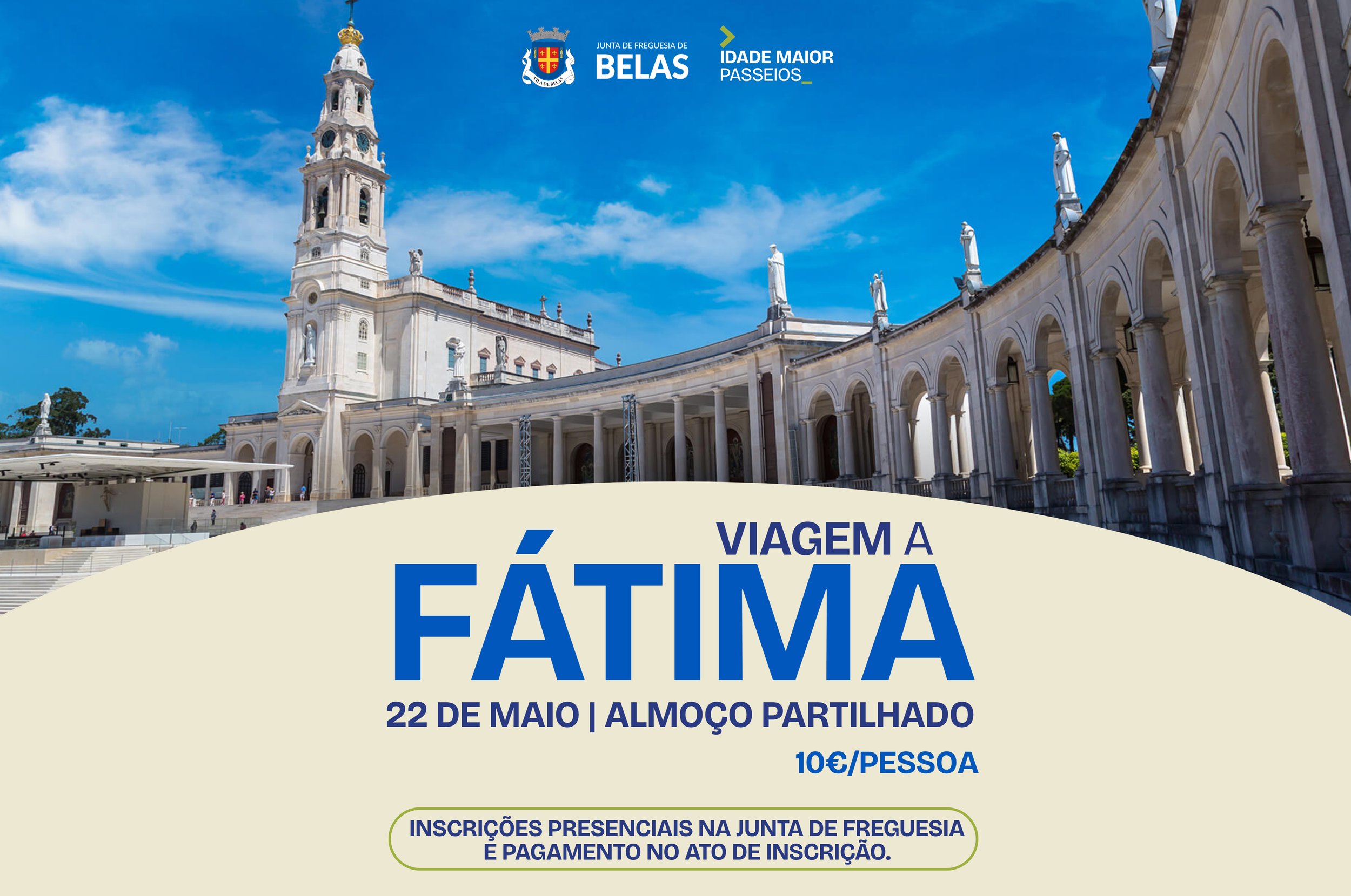 As inscrições já estão abertas para a viagem a Fátima no âmbito do programa Idade Maior