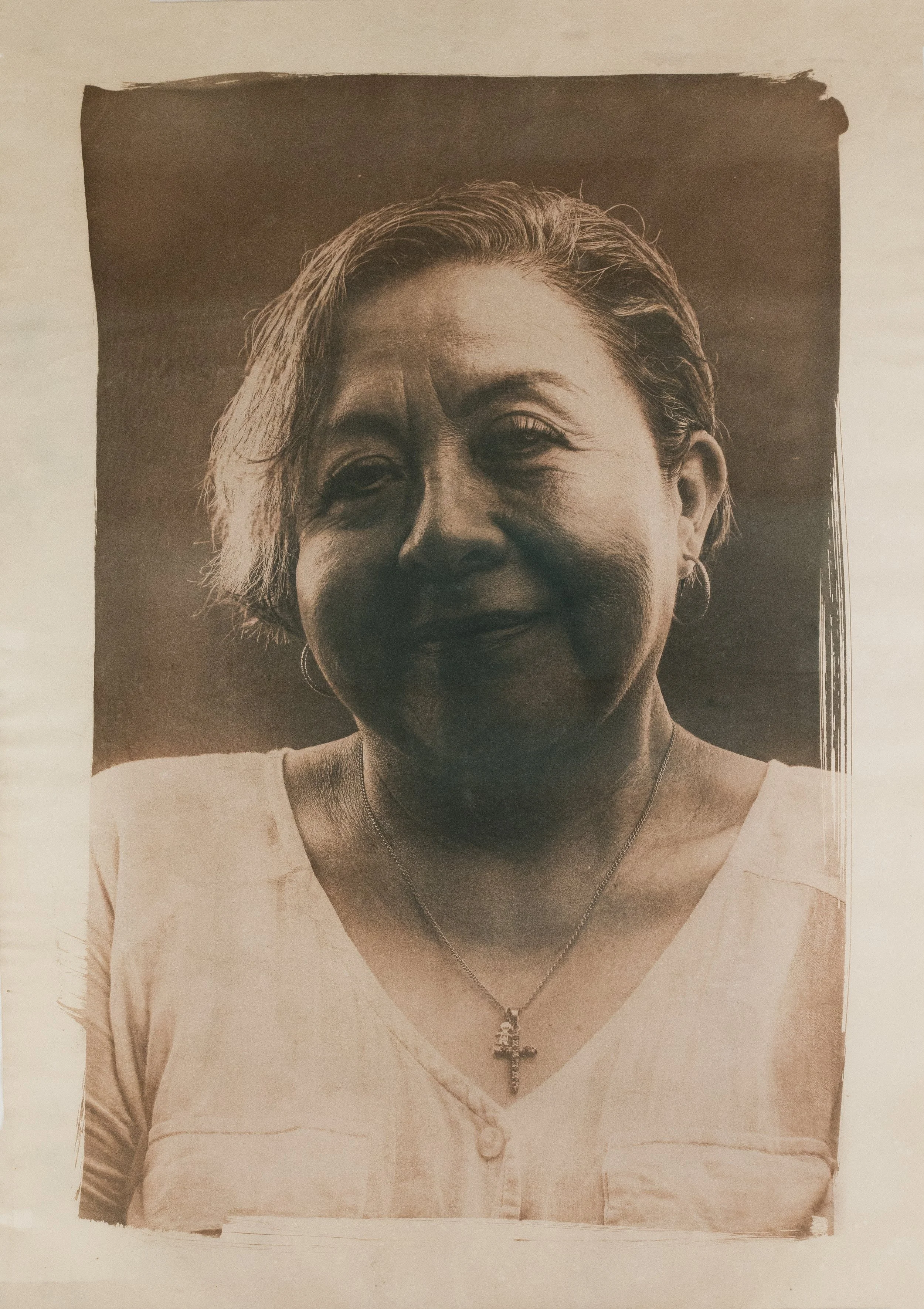 Lucia // 2023 // Cianotipia virada a yerba mate 70cm x 50cm