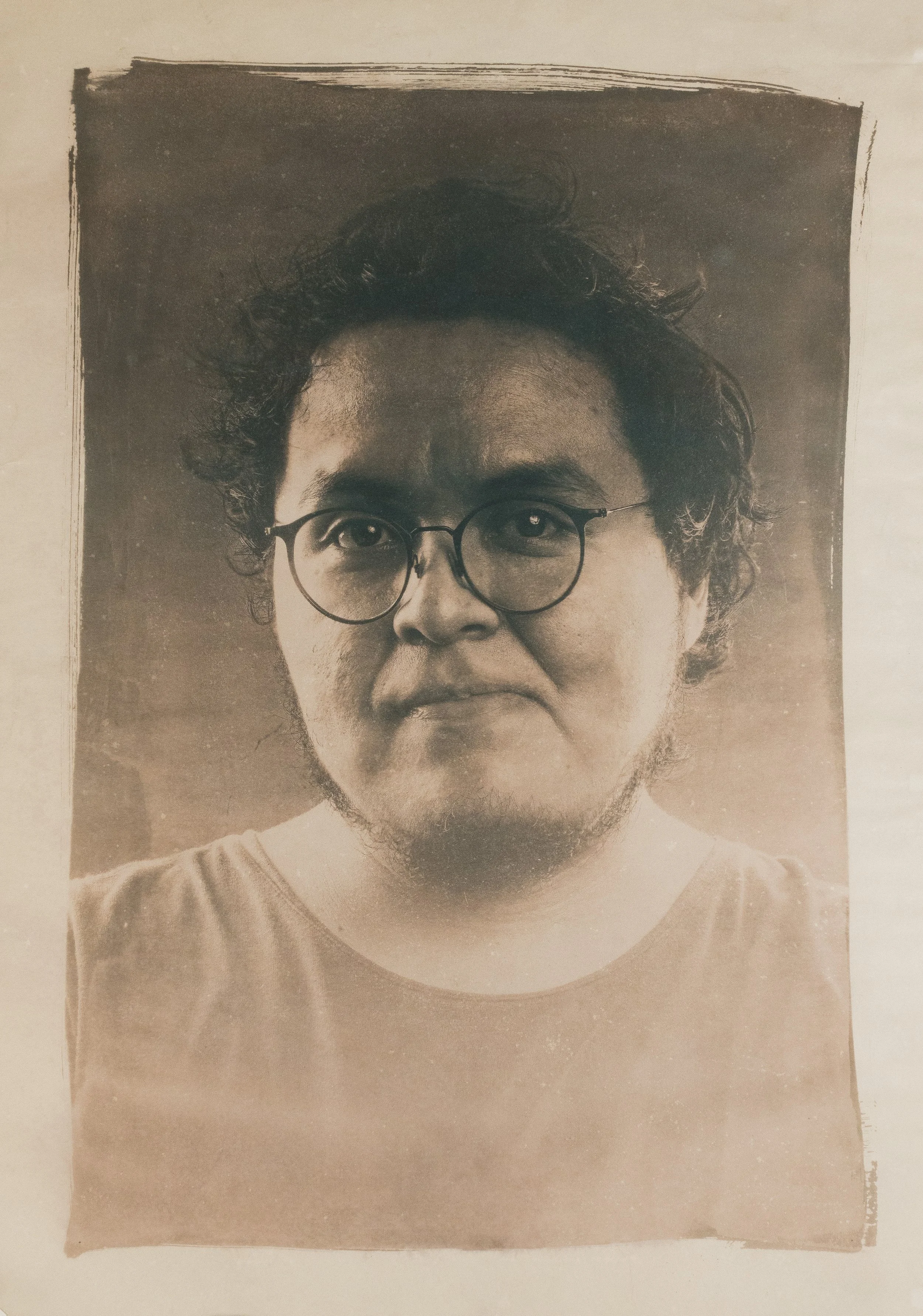 Fernando // 2023 // Cianotipia virada a yerba mate 70cm x 50cm