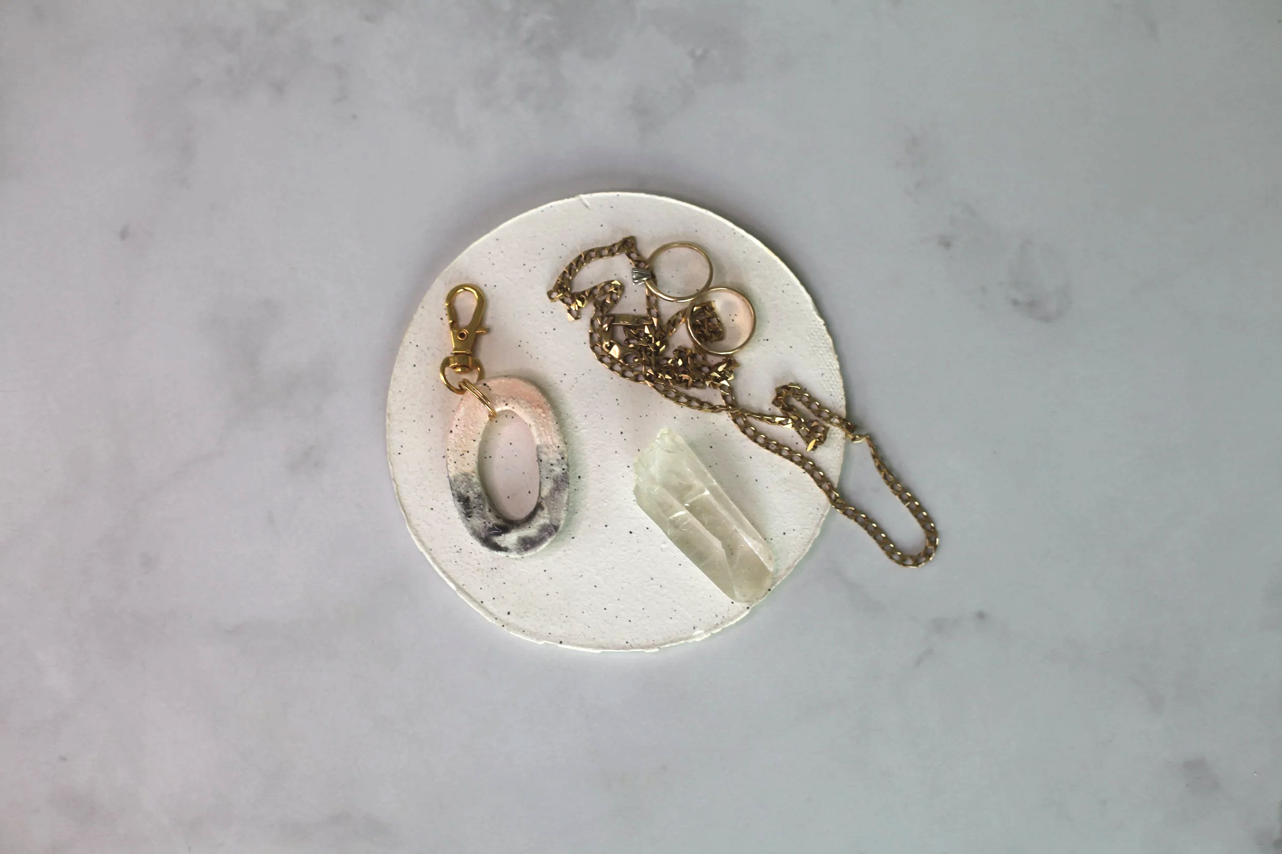 Two Toned Ceramic Charm