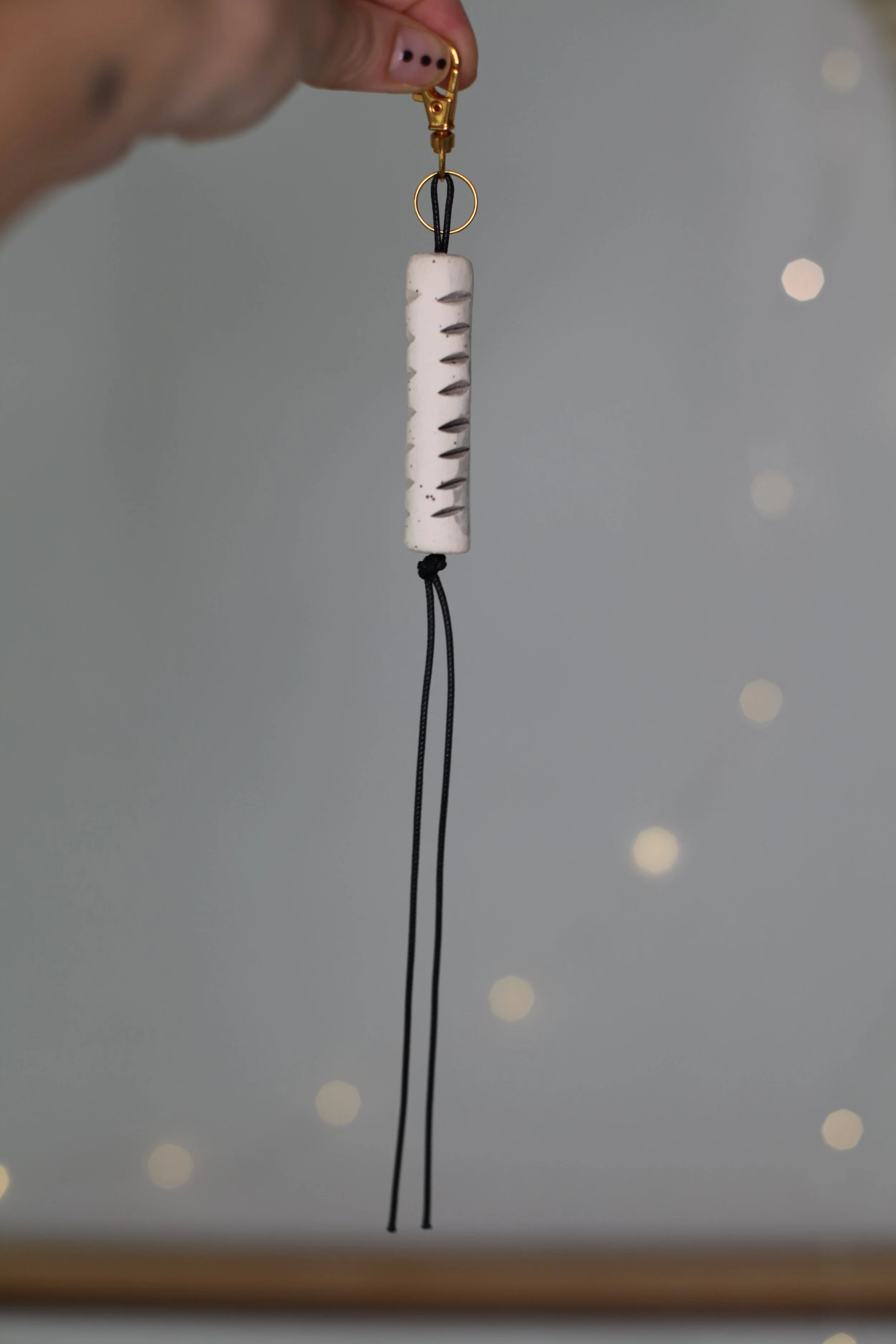 Speckled Ceramic Charm #115