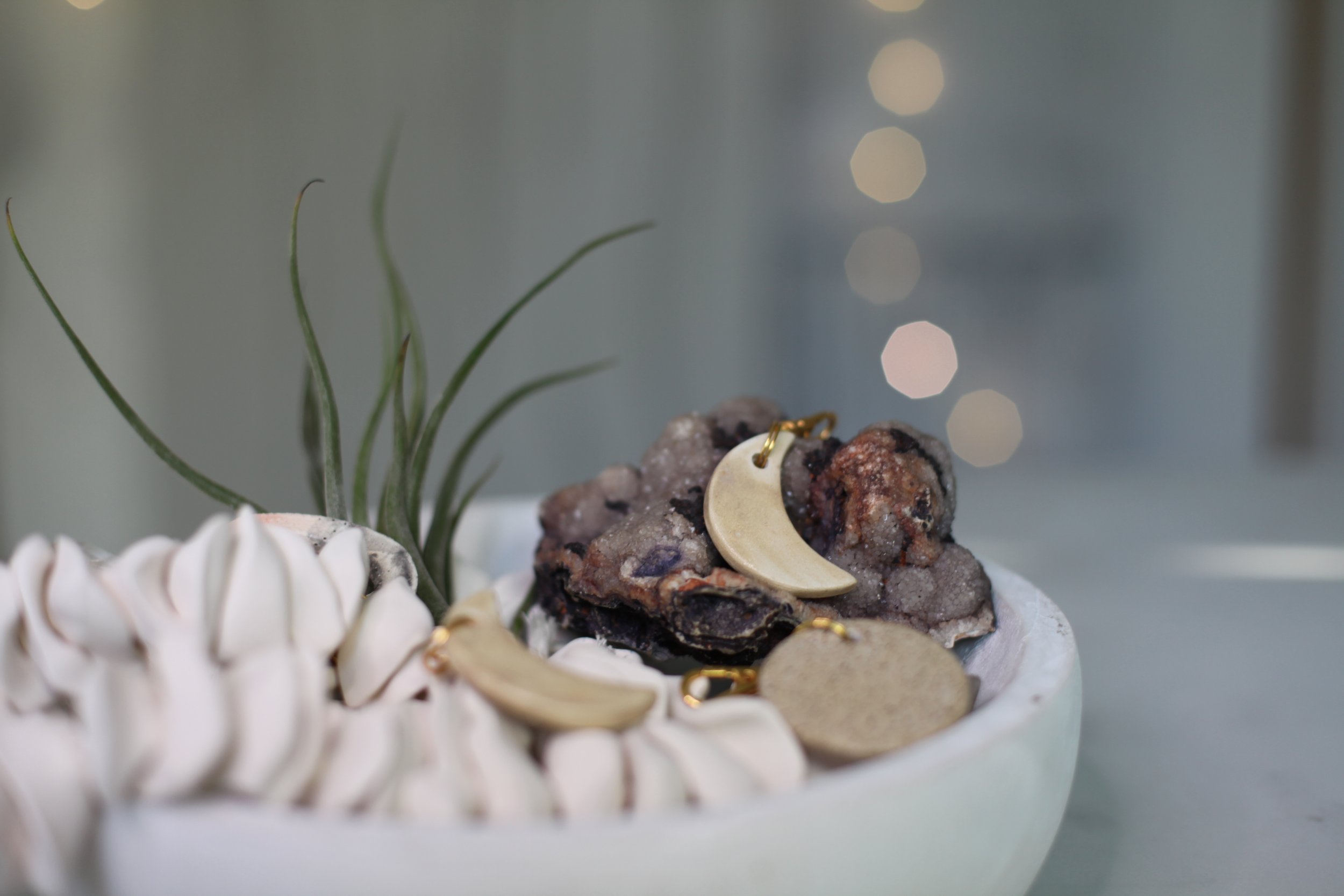 Ceramic Moon Charm