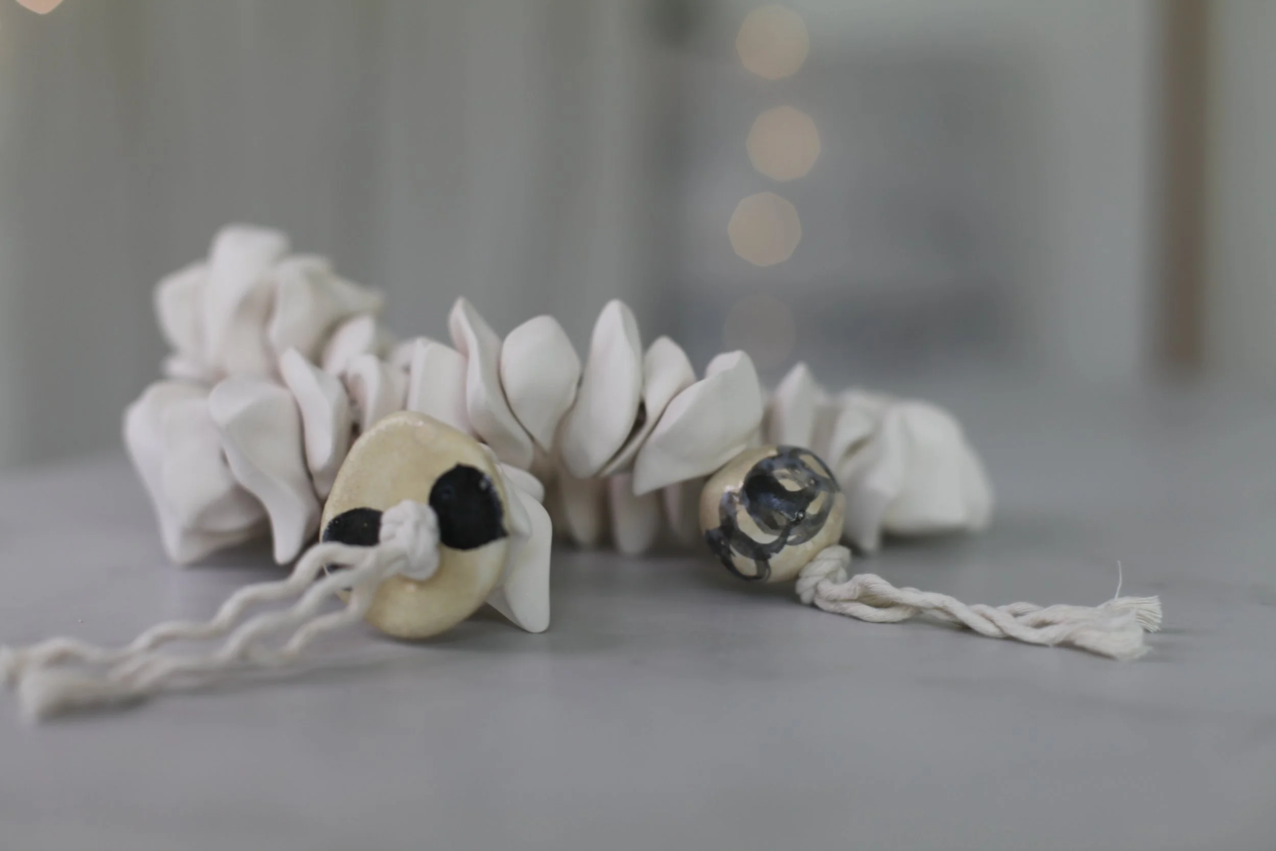 Ceramic Bead Garland #219