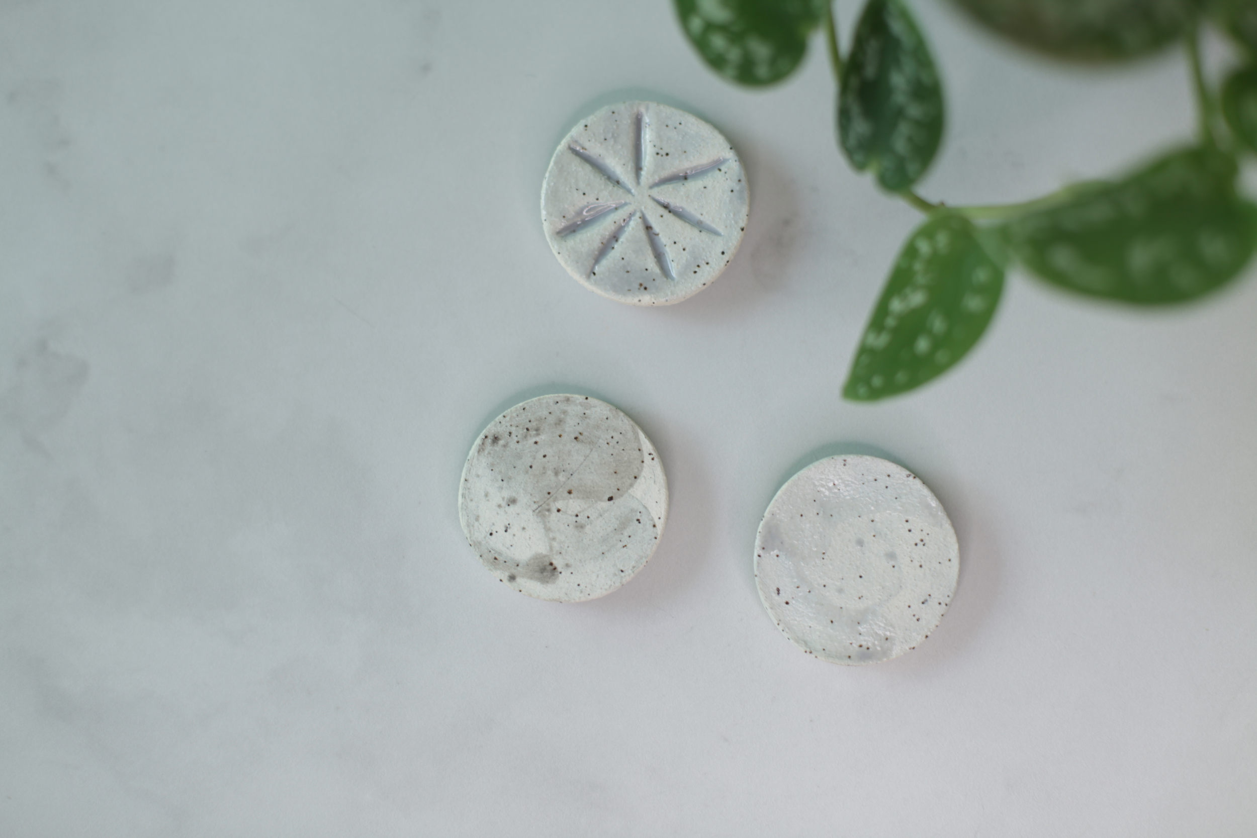 Blue Ceramic Magnet Set