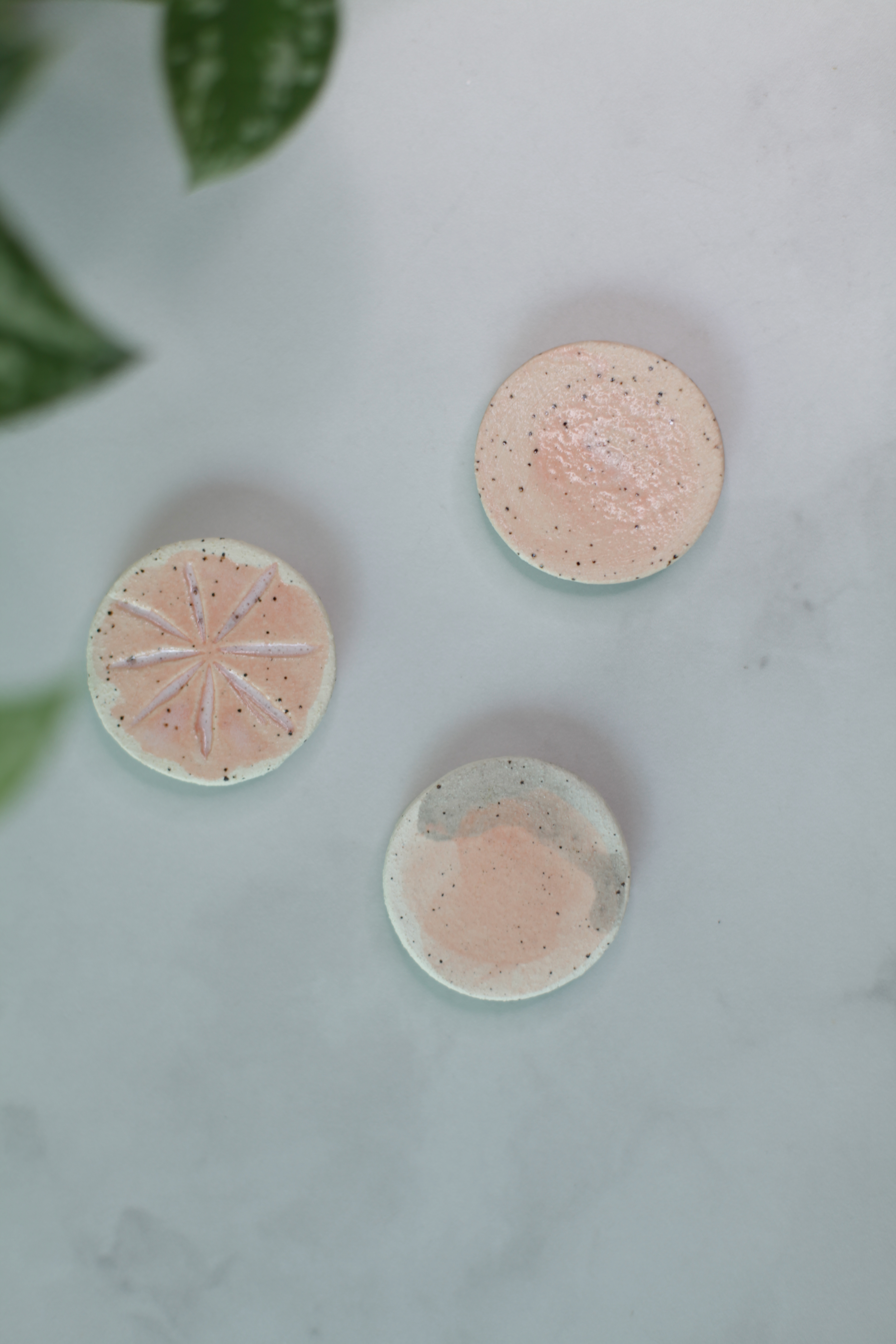 Ceramic Pink Magnet Set
