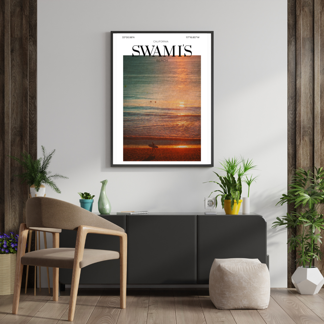Last Light Surfer, swamis-beach-encinitas-california-vintage-travel-poster-wall-art.jpg.png